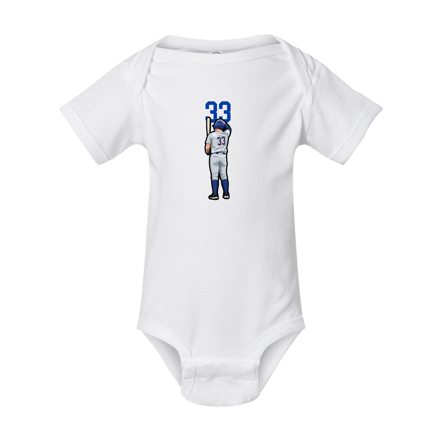 Baby Onesie — Number Top in White