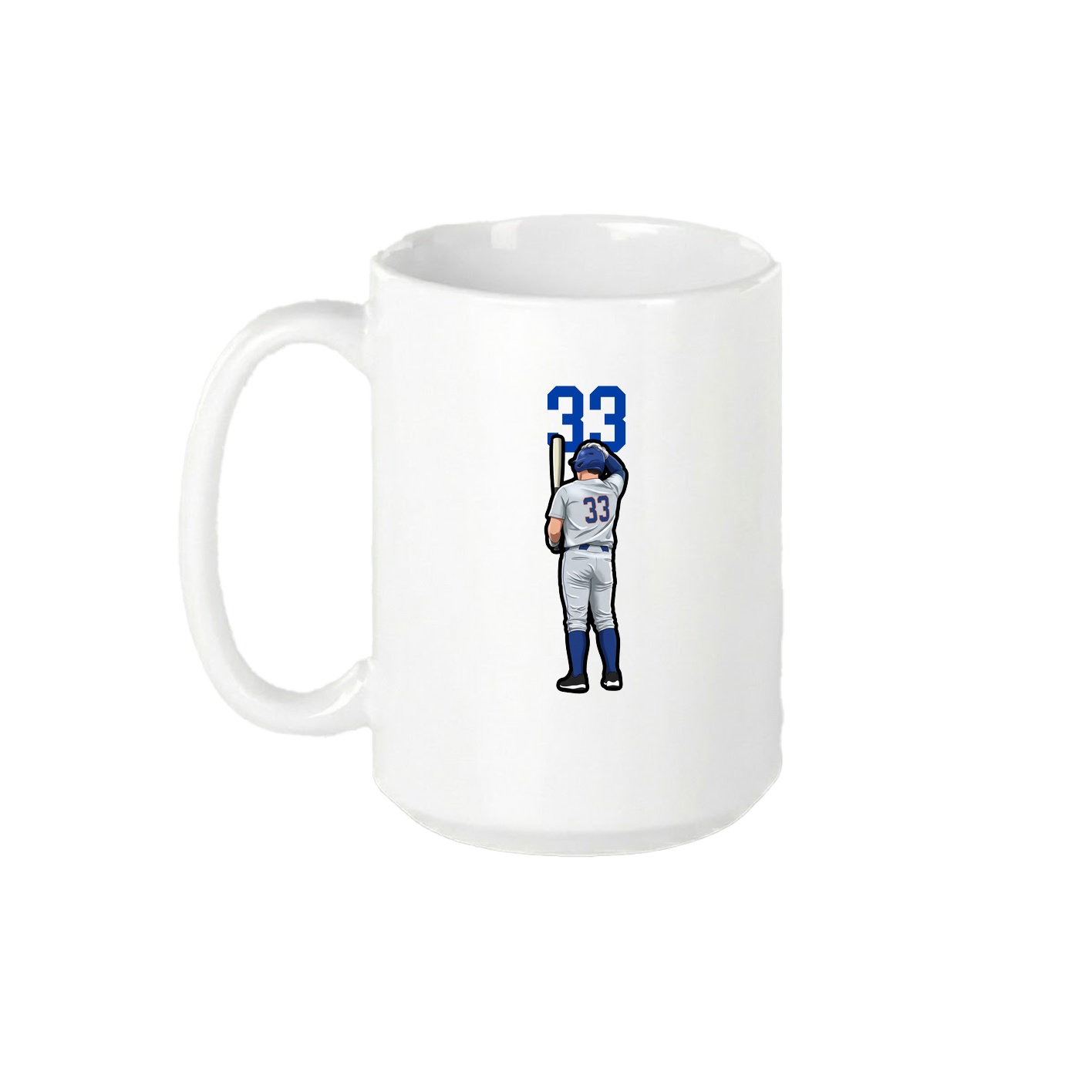 15oz Coffee Mug — Number Top in White