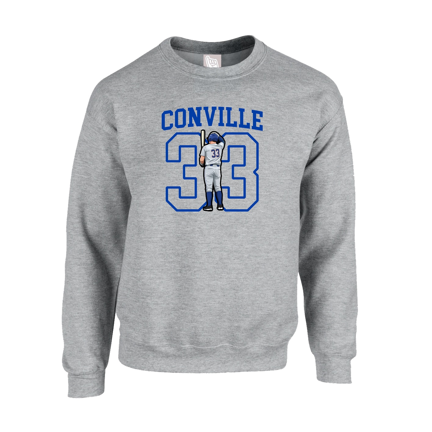 Fleece Crew — Shirsey in Grey