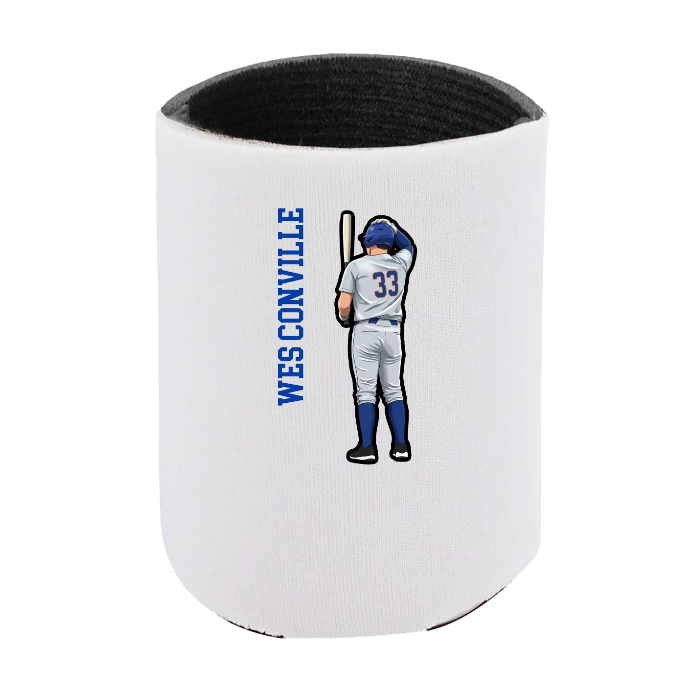 Can Holder — Name Vertical in White