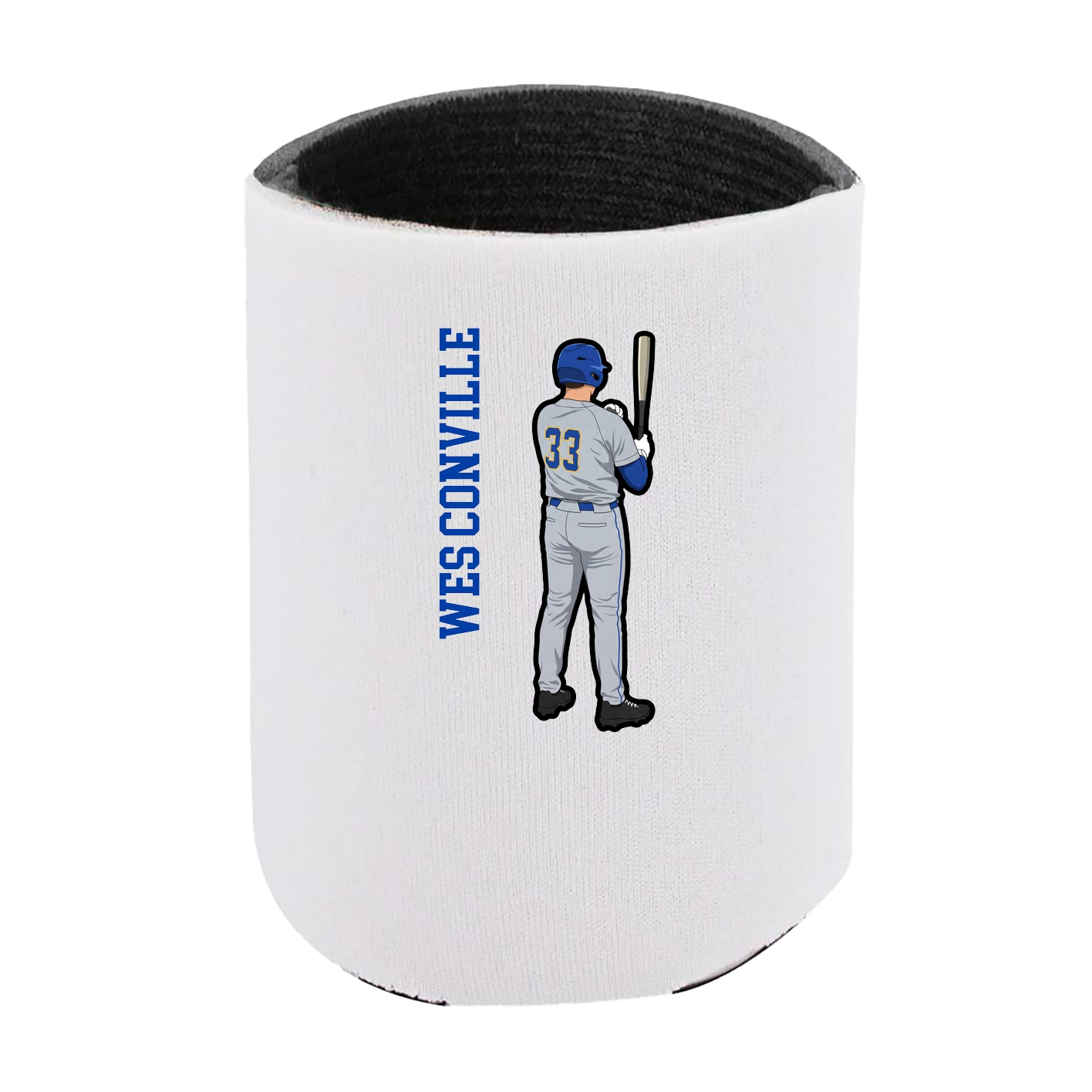 Can Holder — Name Vertical in White