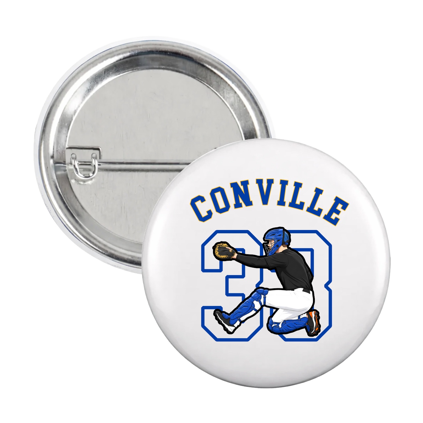 Game Day Button — Shirsey Arch in White