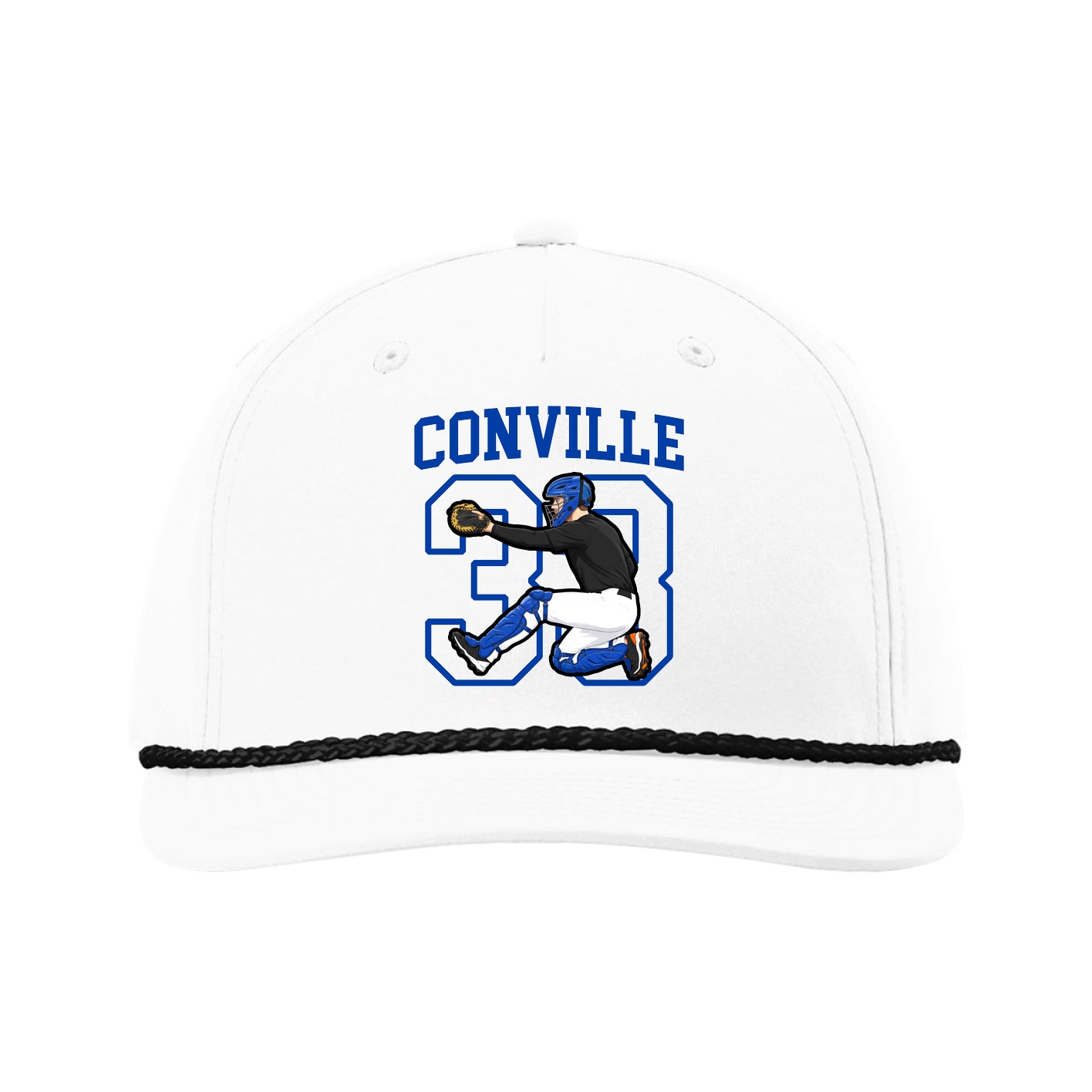 Five-Panel Classic Rope Cap — Shirsey in White