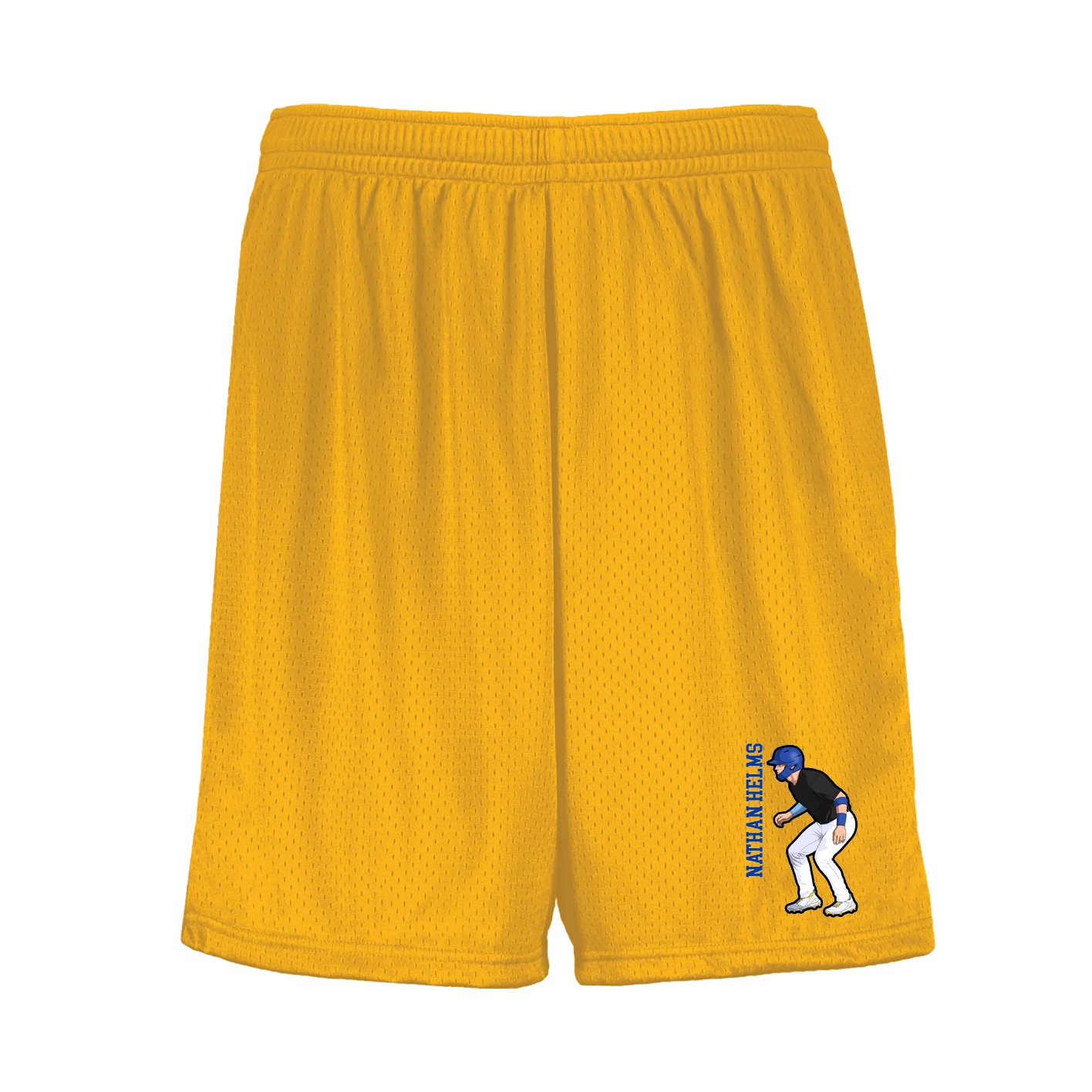 Shorts — Name Vertical in Gold