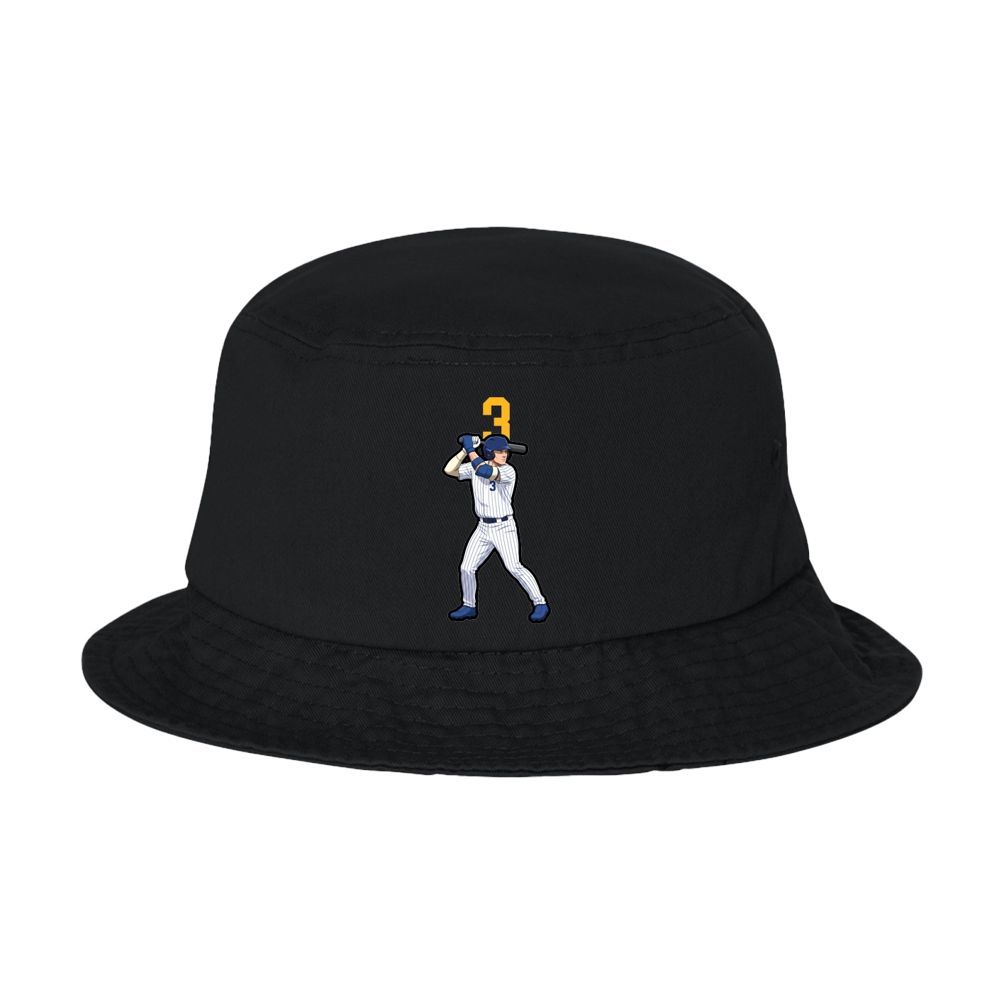 Bucket Cap — Number Top in Black