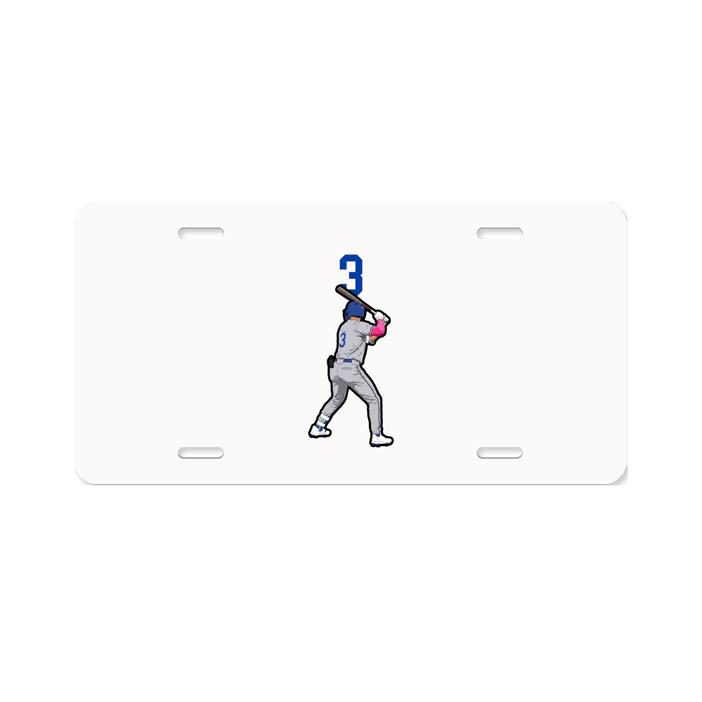 License Plate — Number Top in Classic