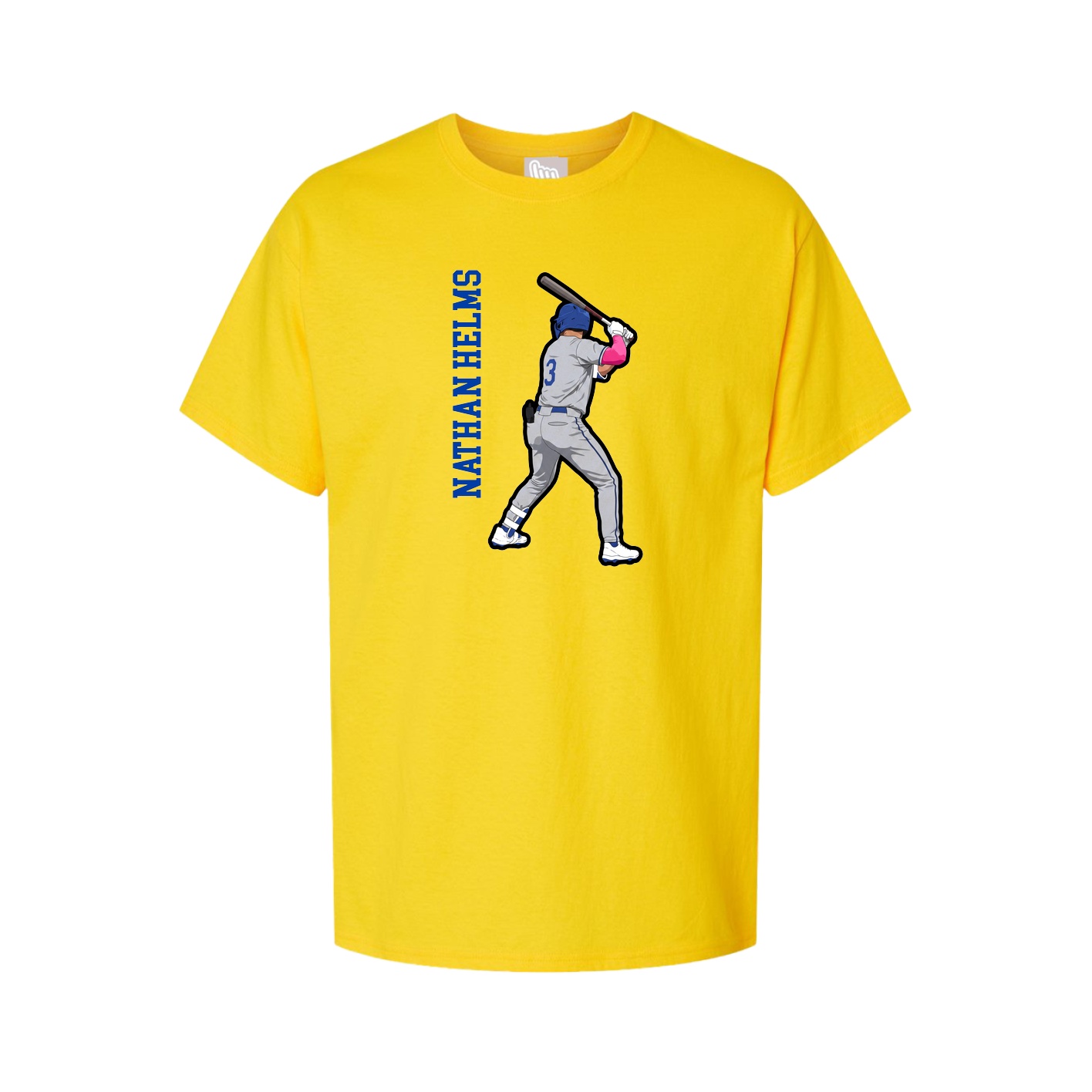 Tee — Name Vertical in Gold