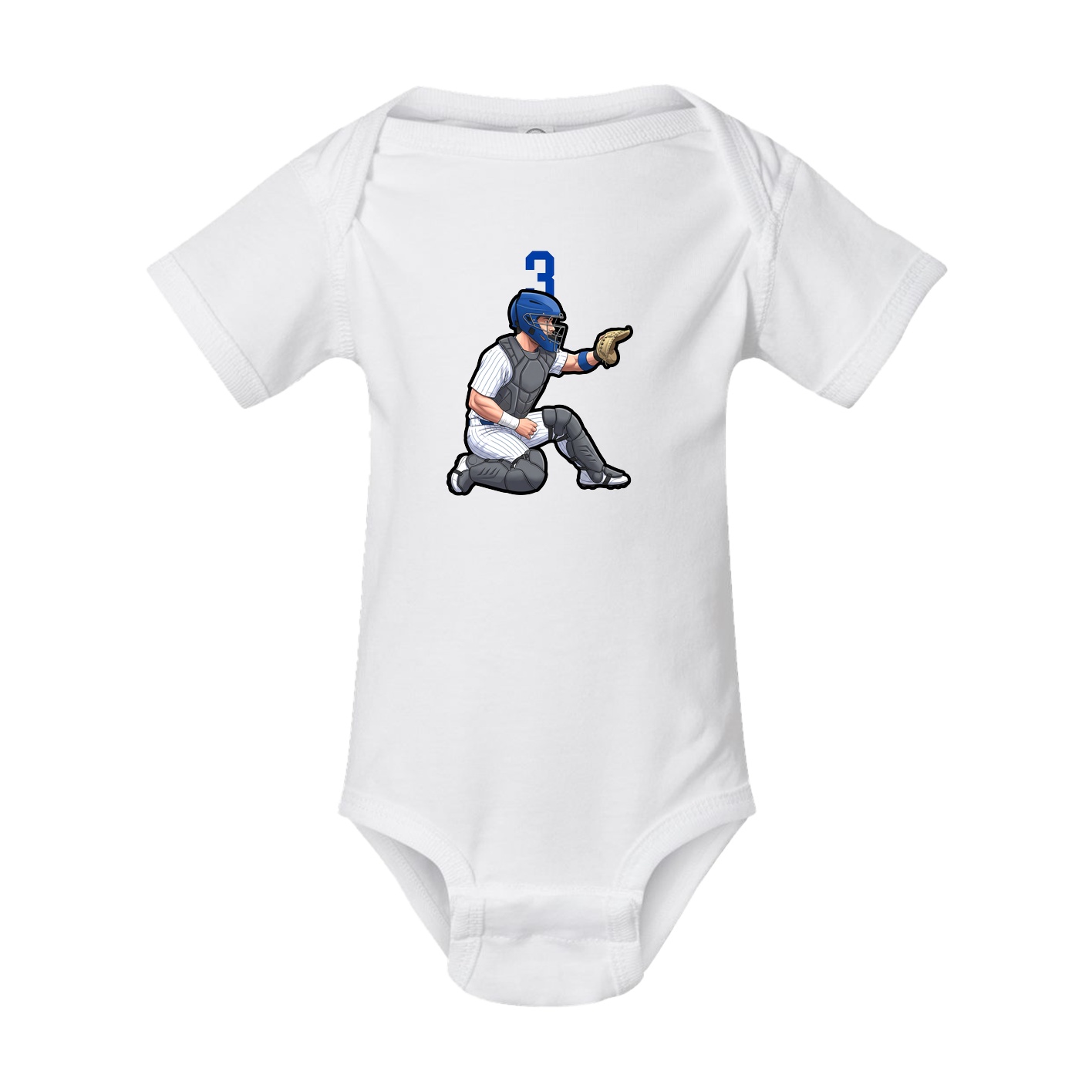 Baby Onesie — Number Top in White