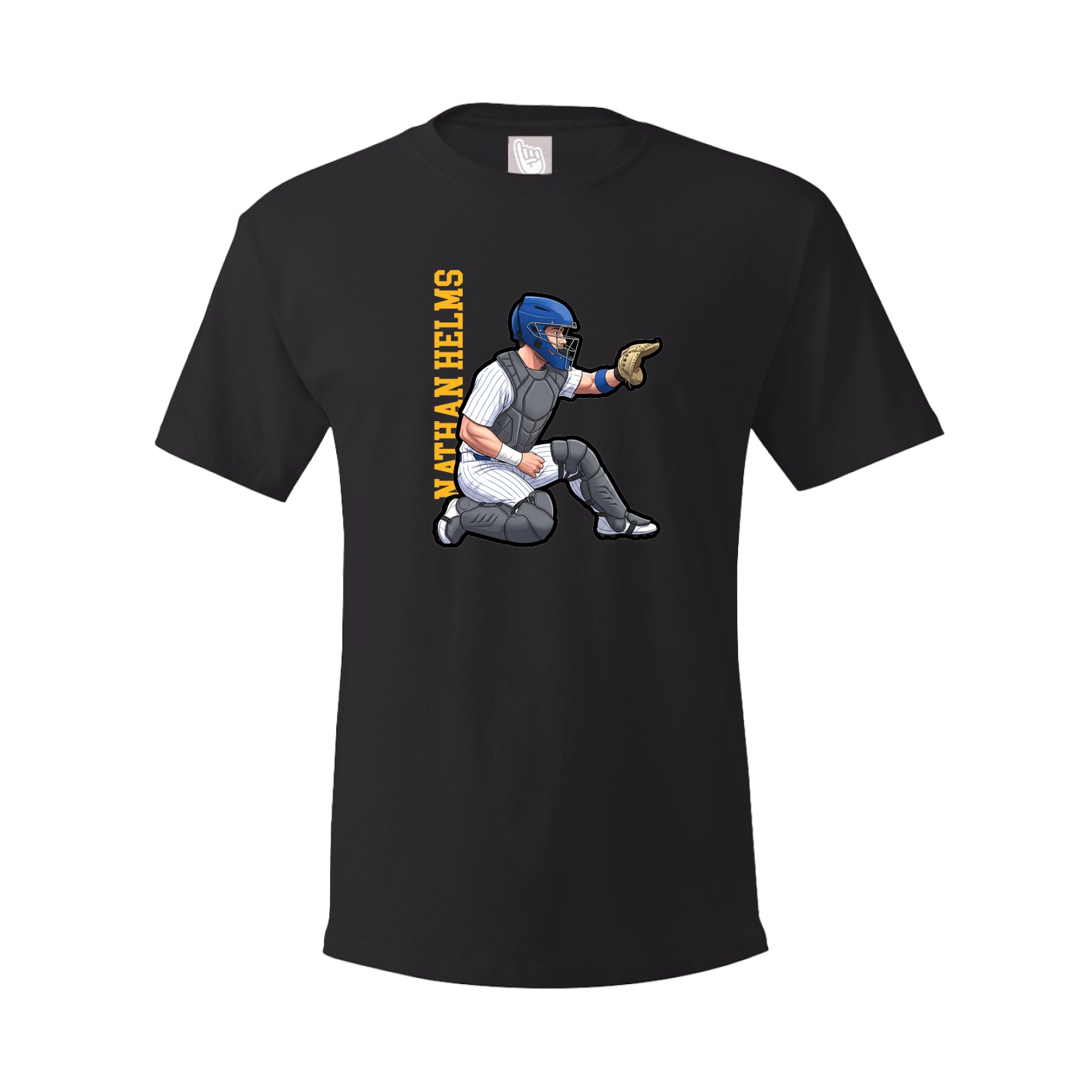 Tee — Name Vertical in Black