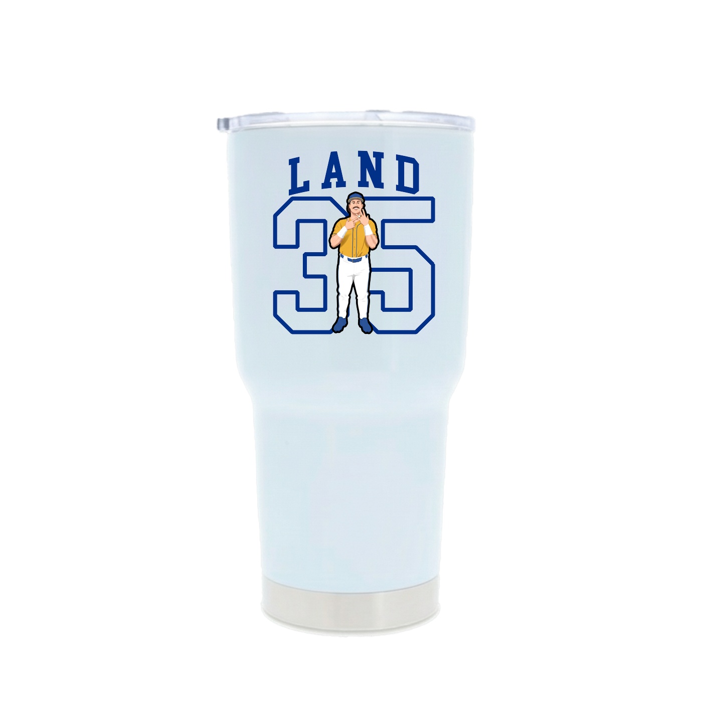 30oz Stainless Steel Tumbler — Shirsey in White