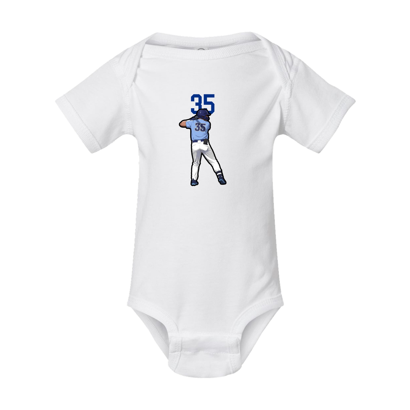 Baby Onesie — Number Top in White