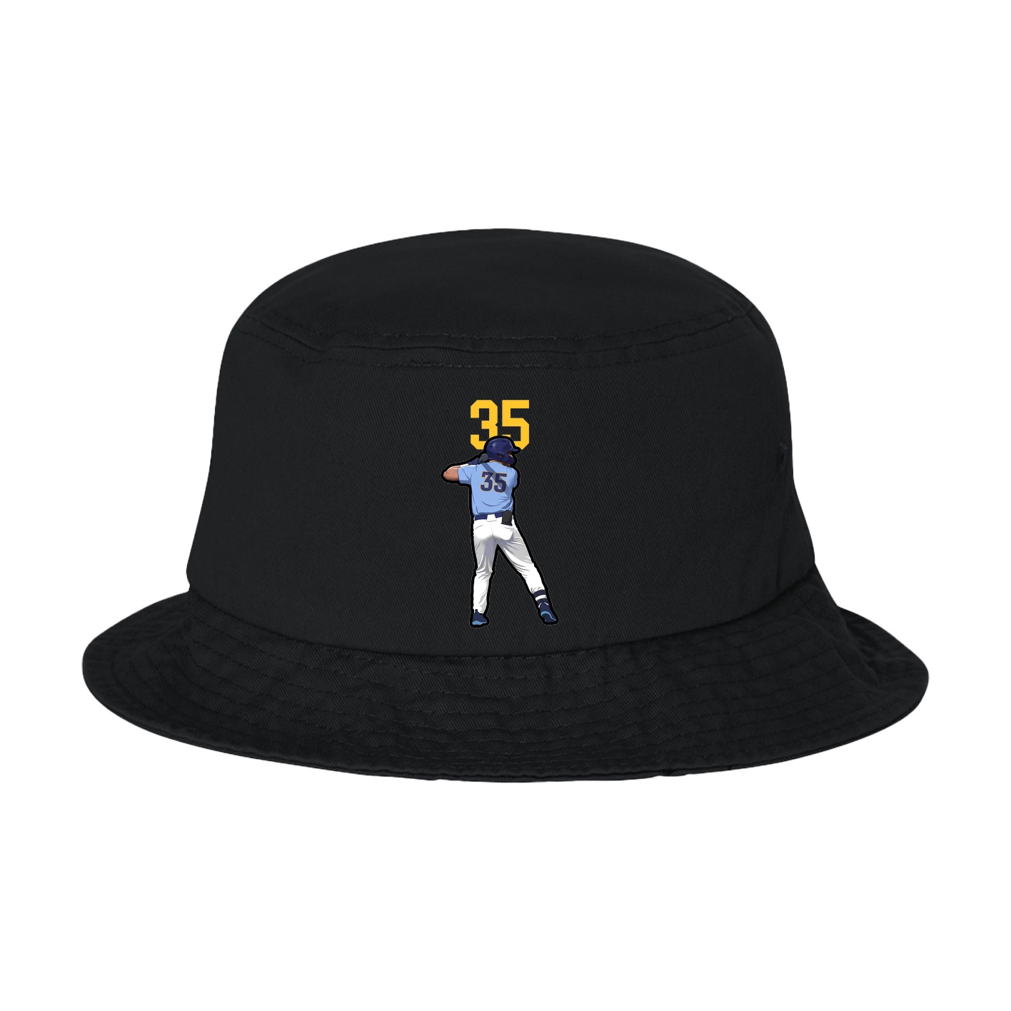 Bucket Cap — Number Top in Black