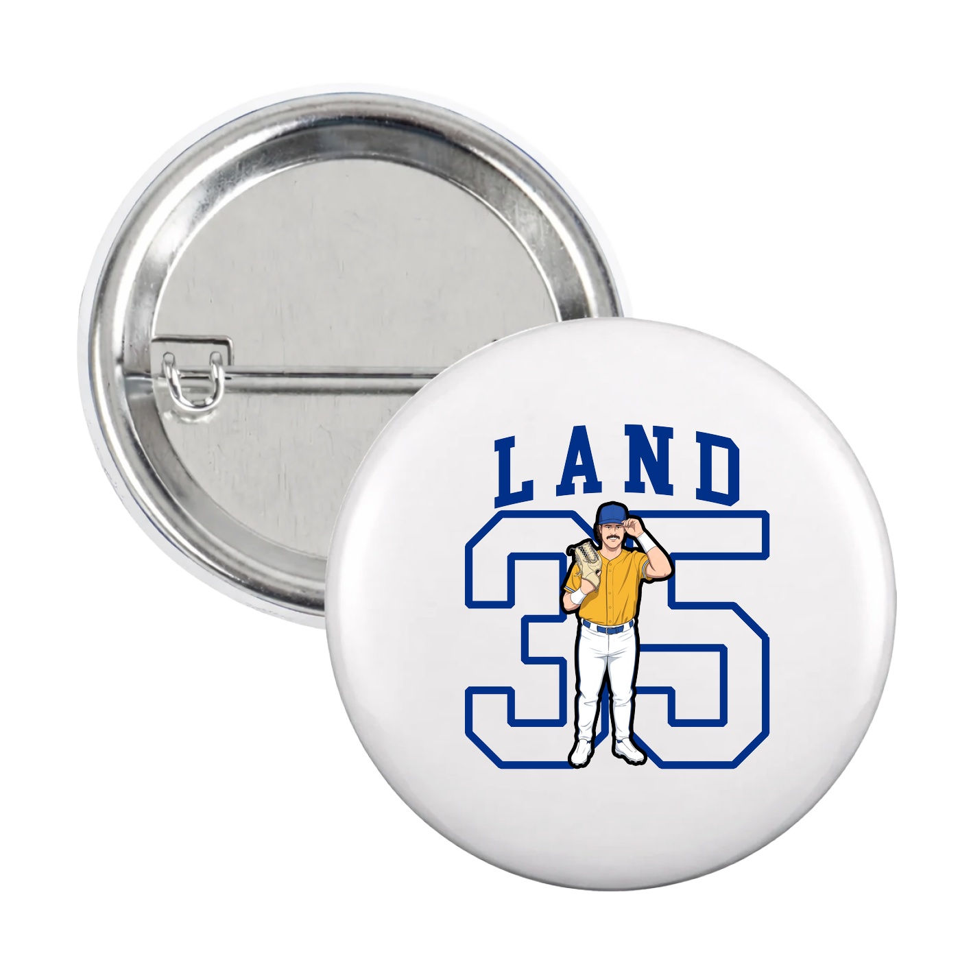 Game Day Button — Shirsey in White