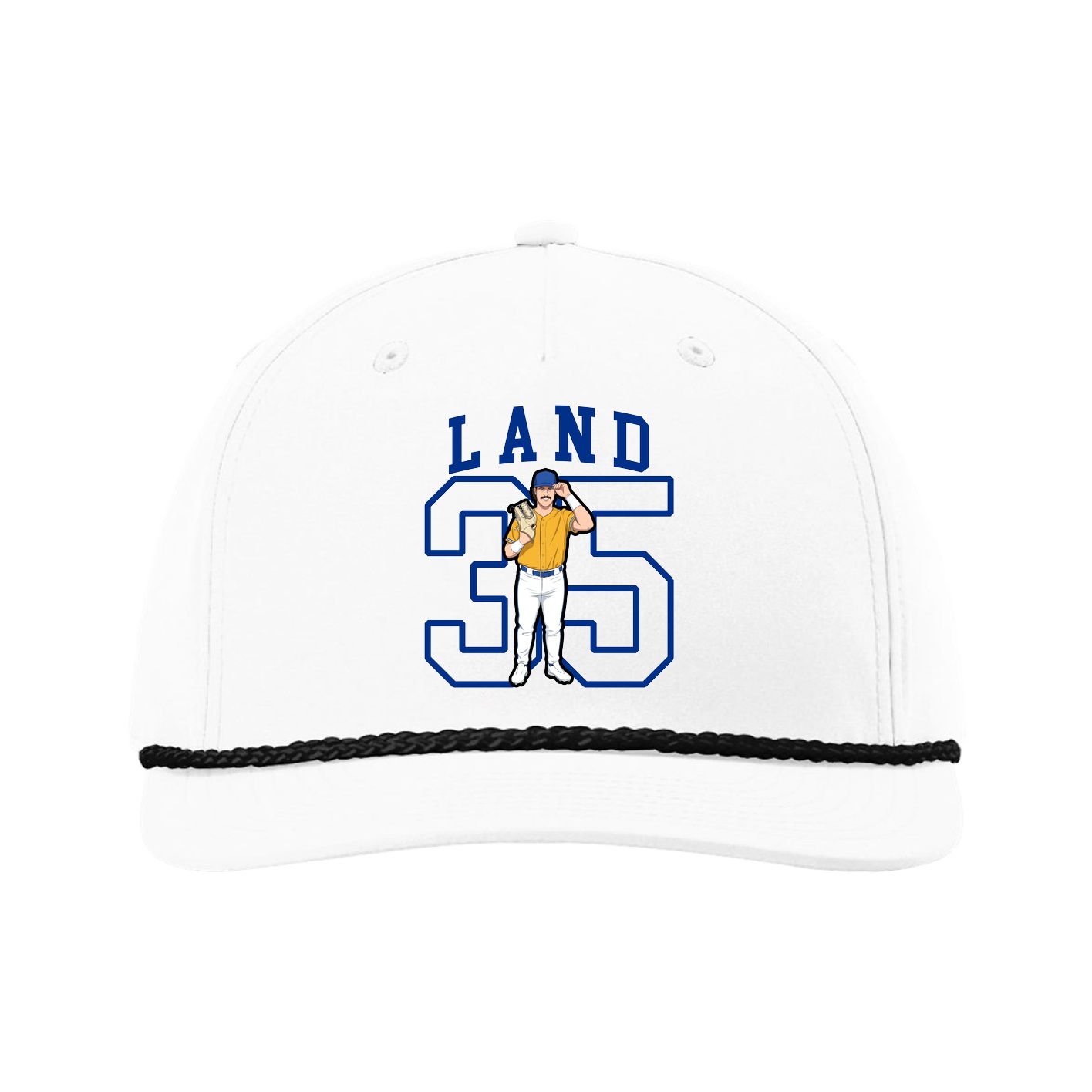 Five-Panel Classic Rope Cap — Shirsey in White