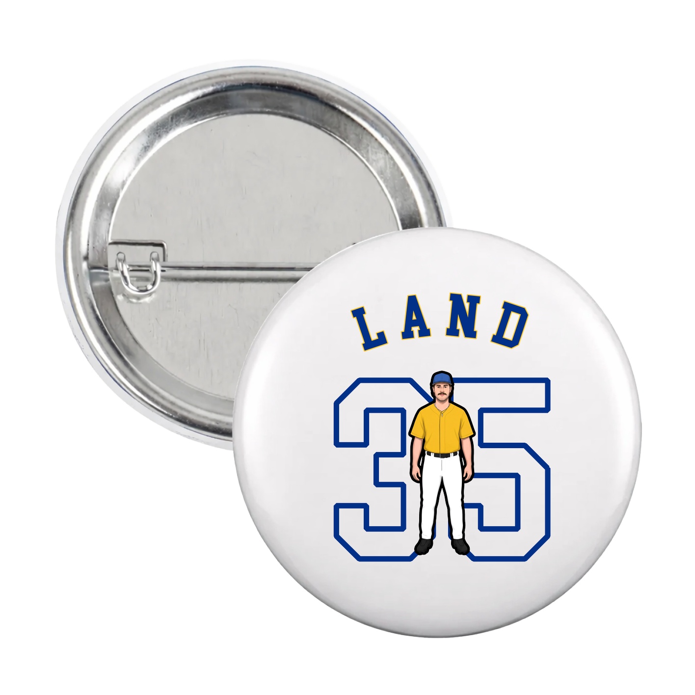 Game Day Button — Shirsey Arch in White