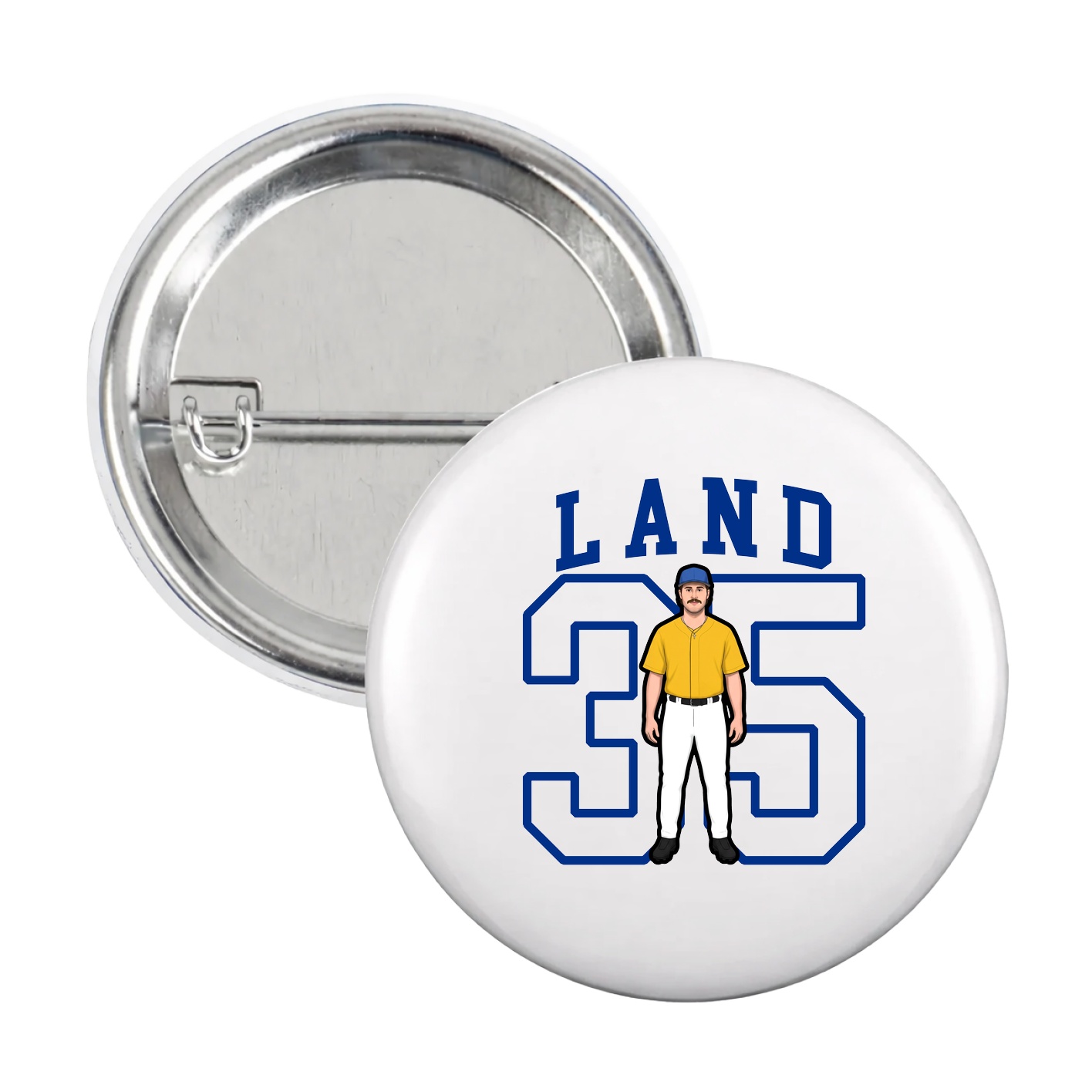 Game Day Button — Shirsey in White