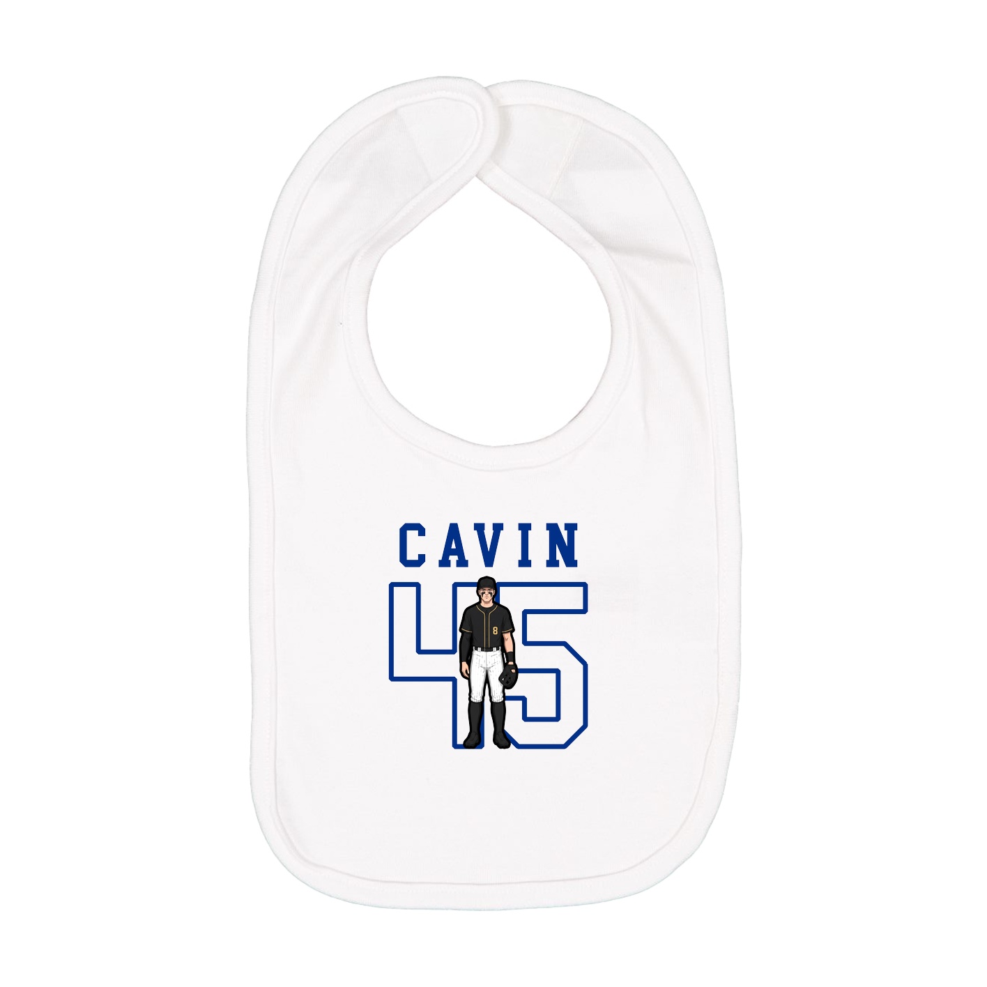 Infant Bib — Shirsey in White