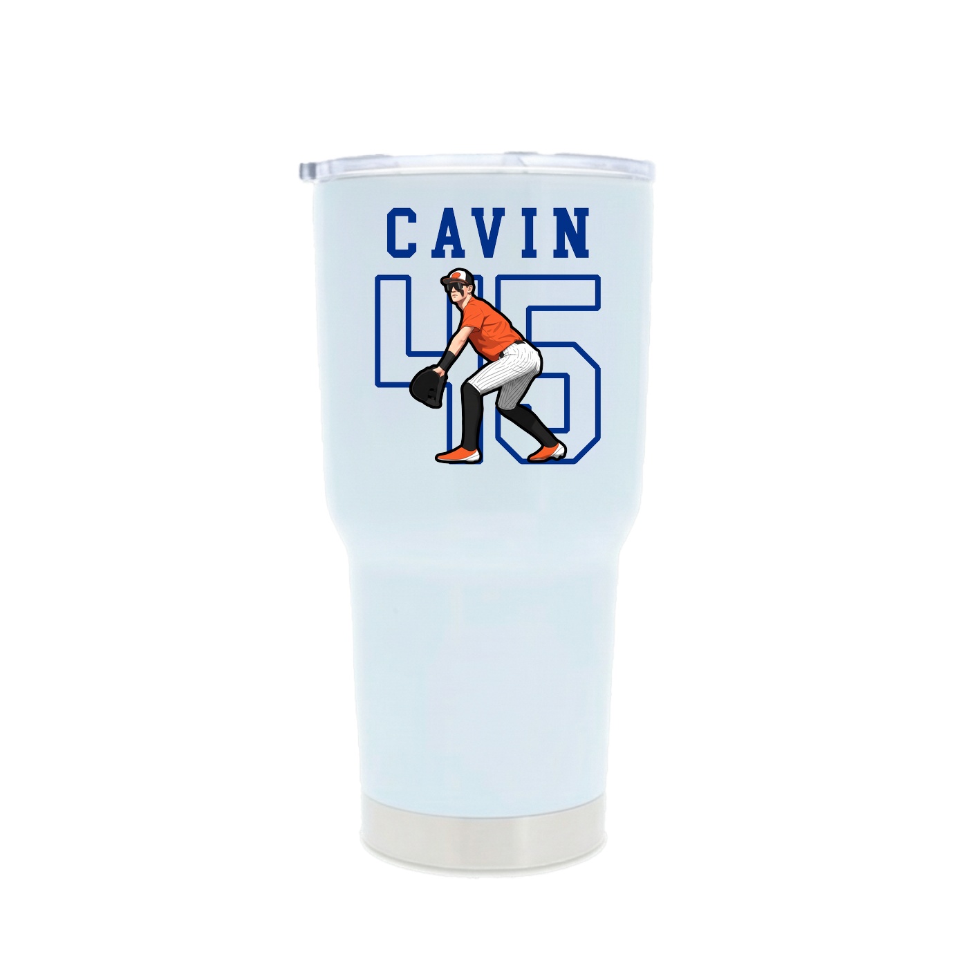 30oz Stainless Steel Tumbler — Shirsey in White