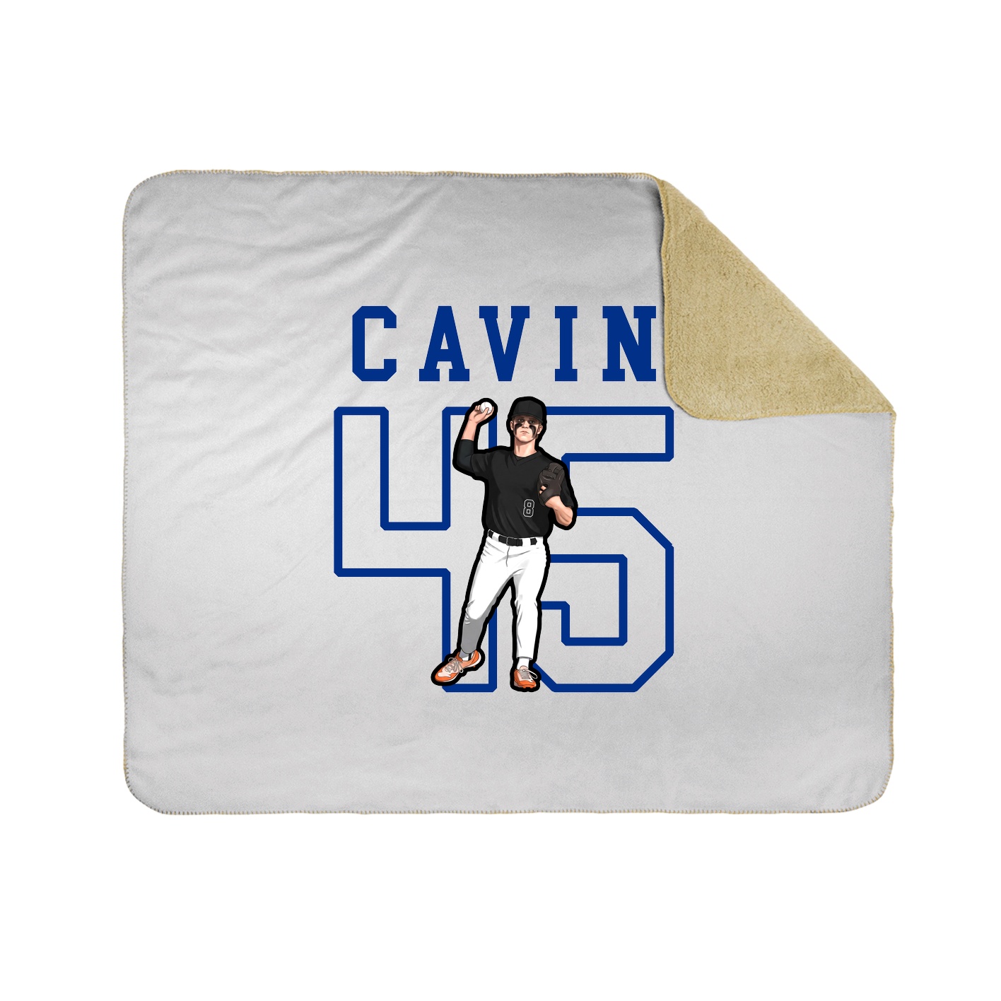 Throw Blanket — Shirsey in White