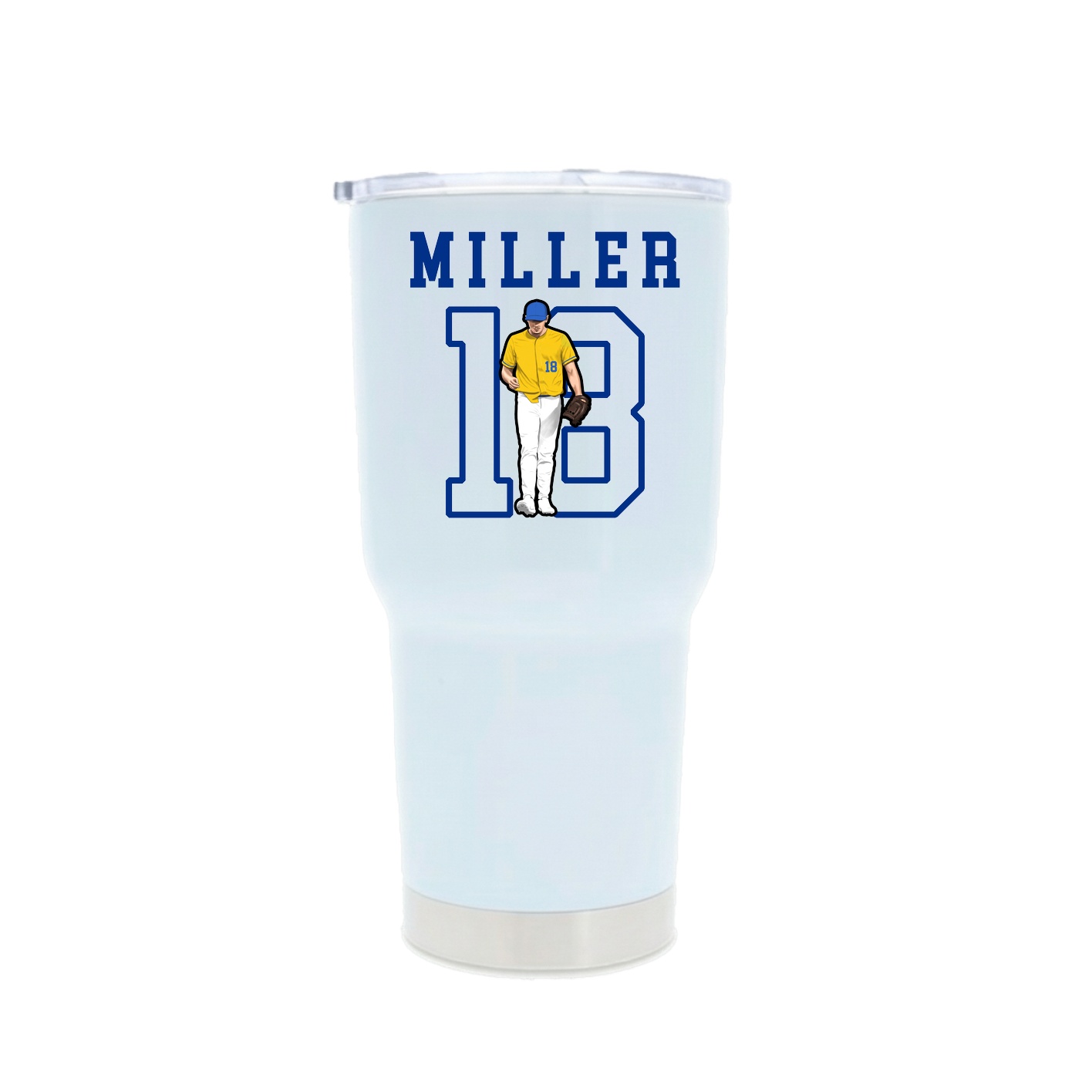 30oz Stainless Steel Tumbler — Shirsey in White