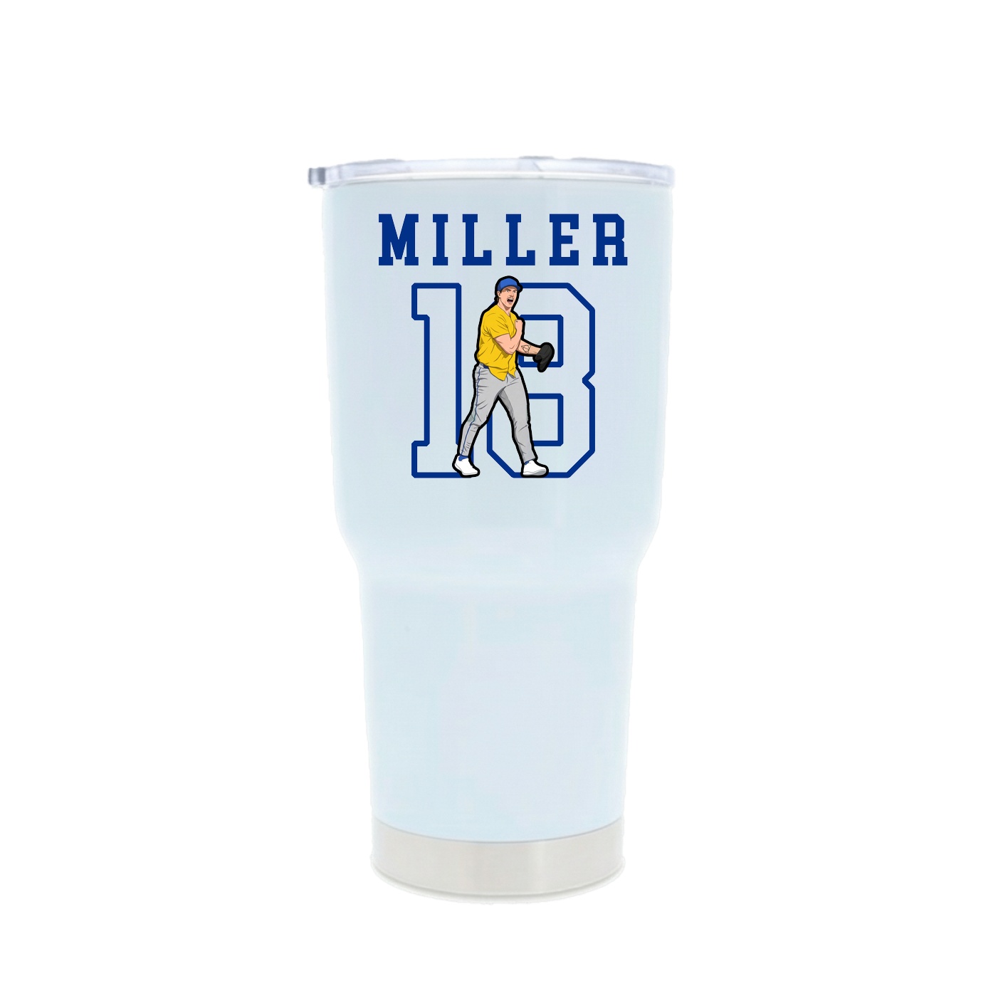 30oz Stainless Steel Tumbler — Shirsey in White