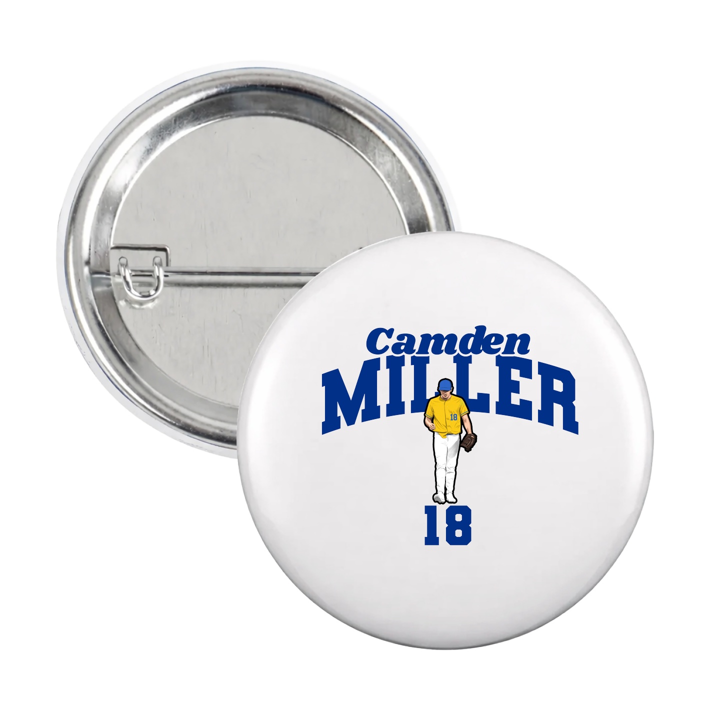 Game Day Button — Signature Arch in White