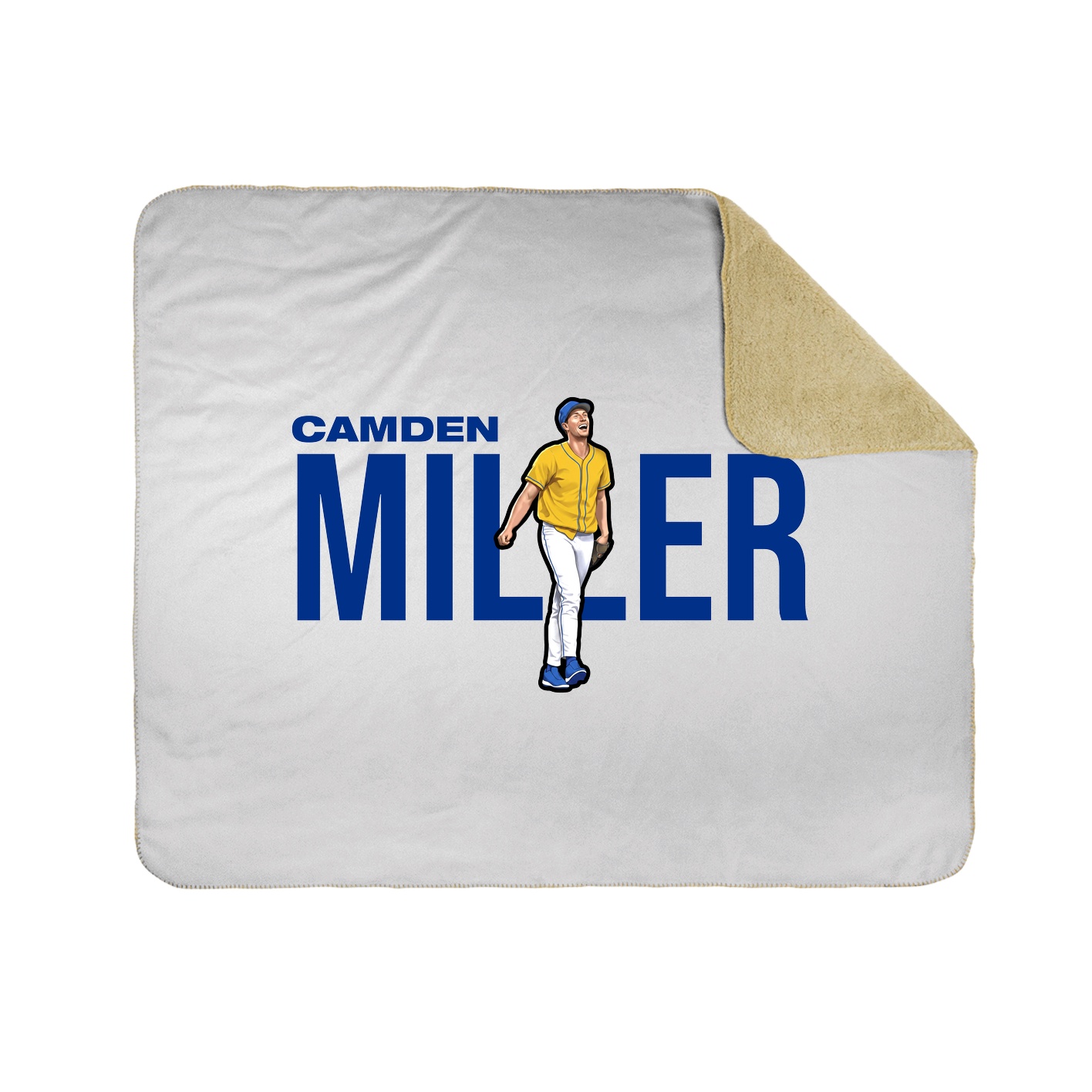 Throw Blanket — Player Name in White