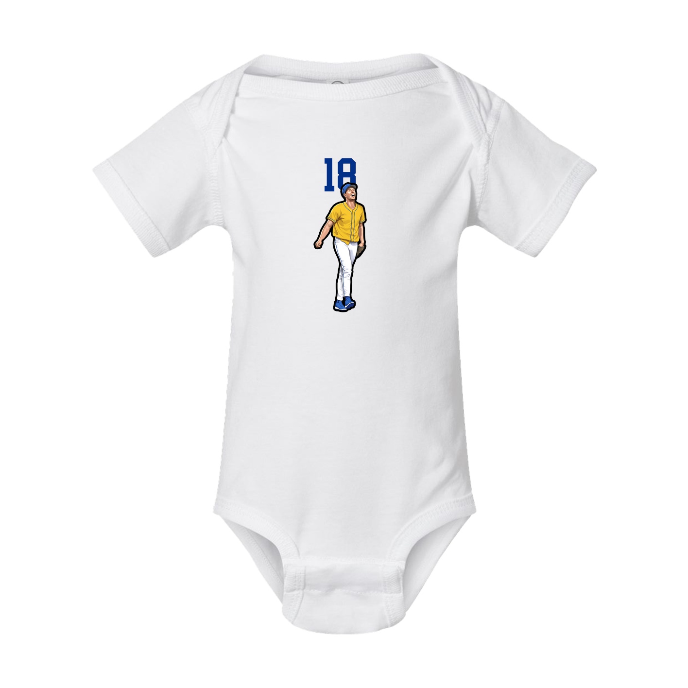 Baby Onesie — Number Top in White