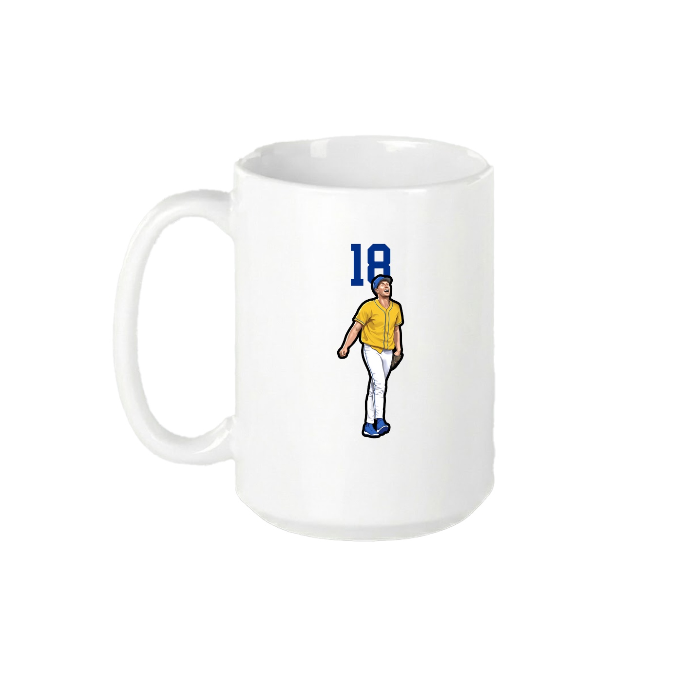 15oz Coffee Mug — Number Top in White