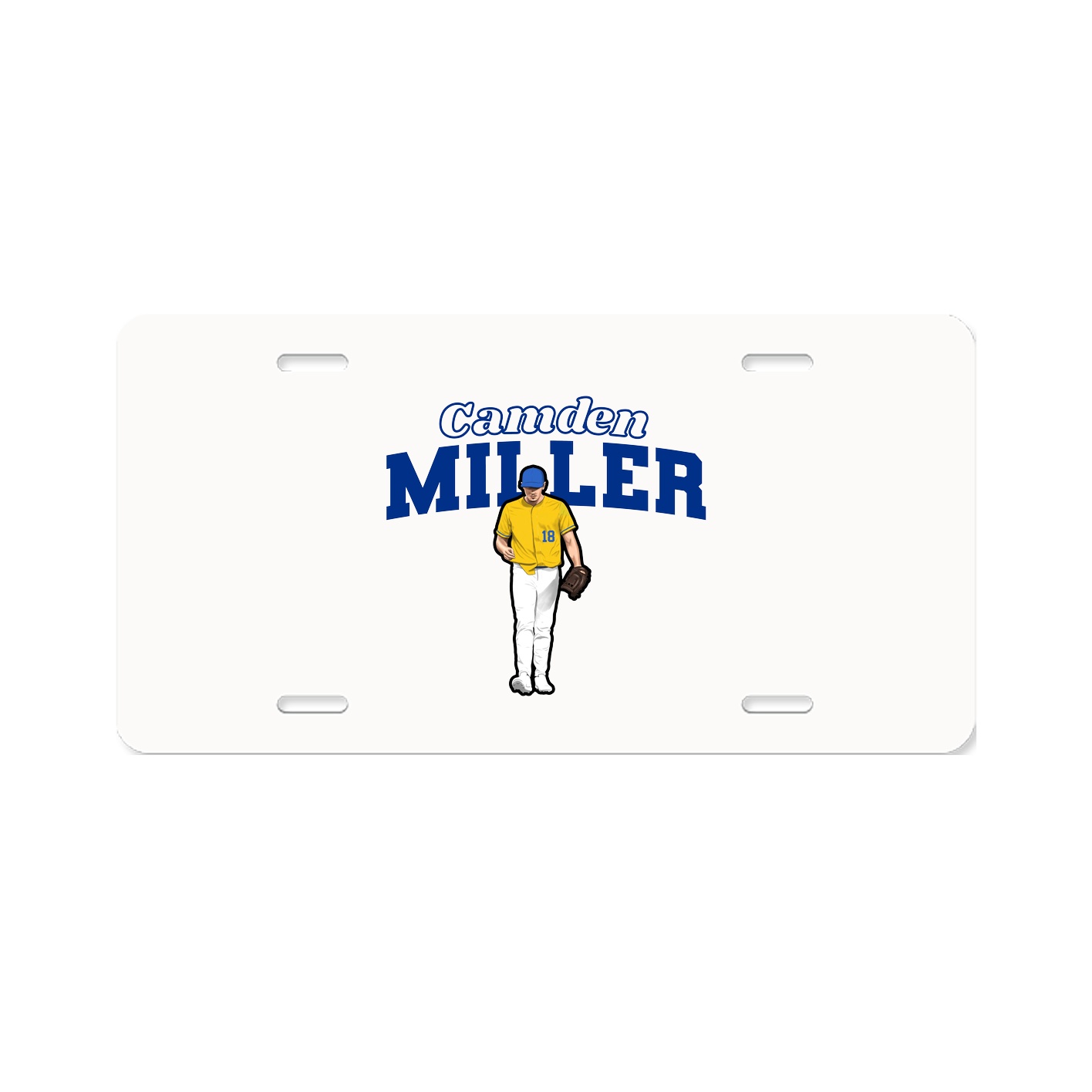 License Plate — Name Arch in Classic