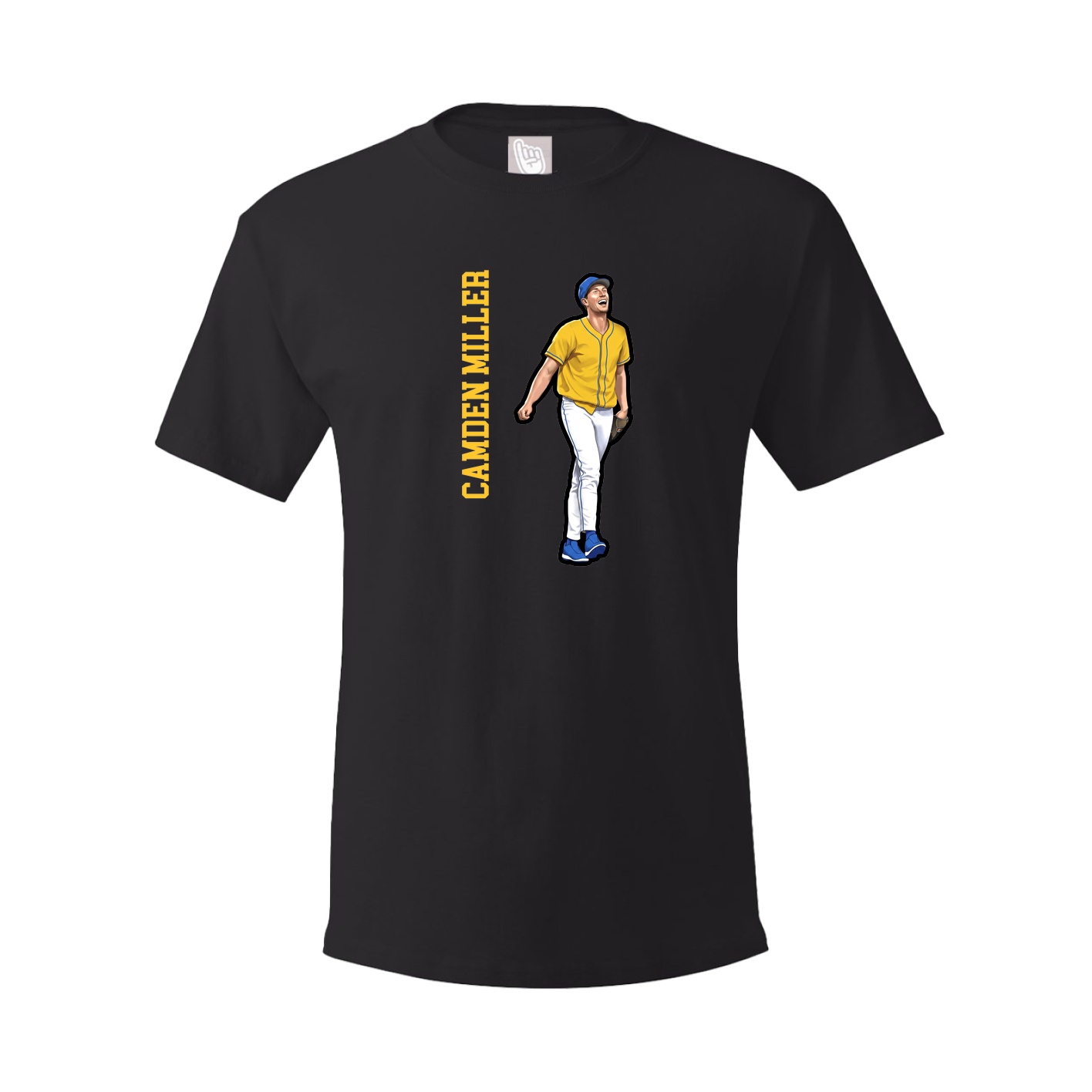 Tee — Name Vertical in Black