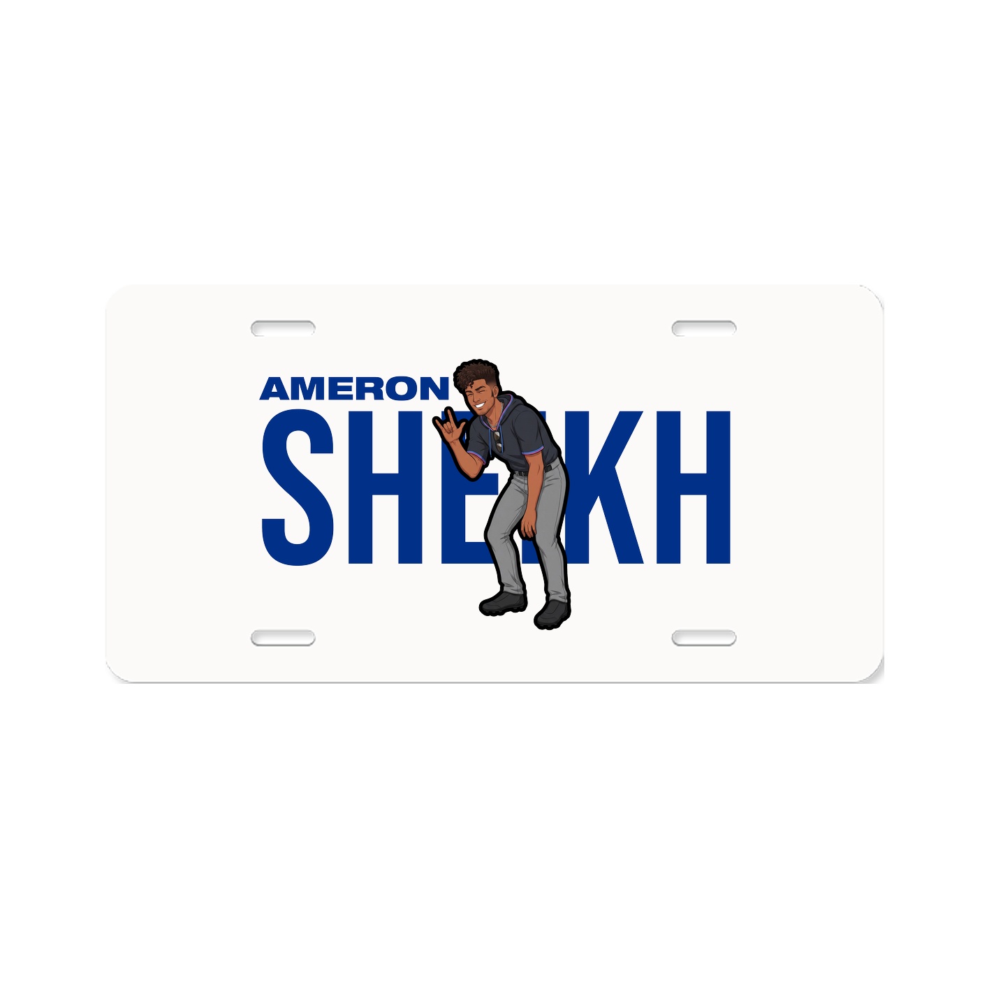 License Plate — Player Name in Classic