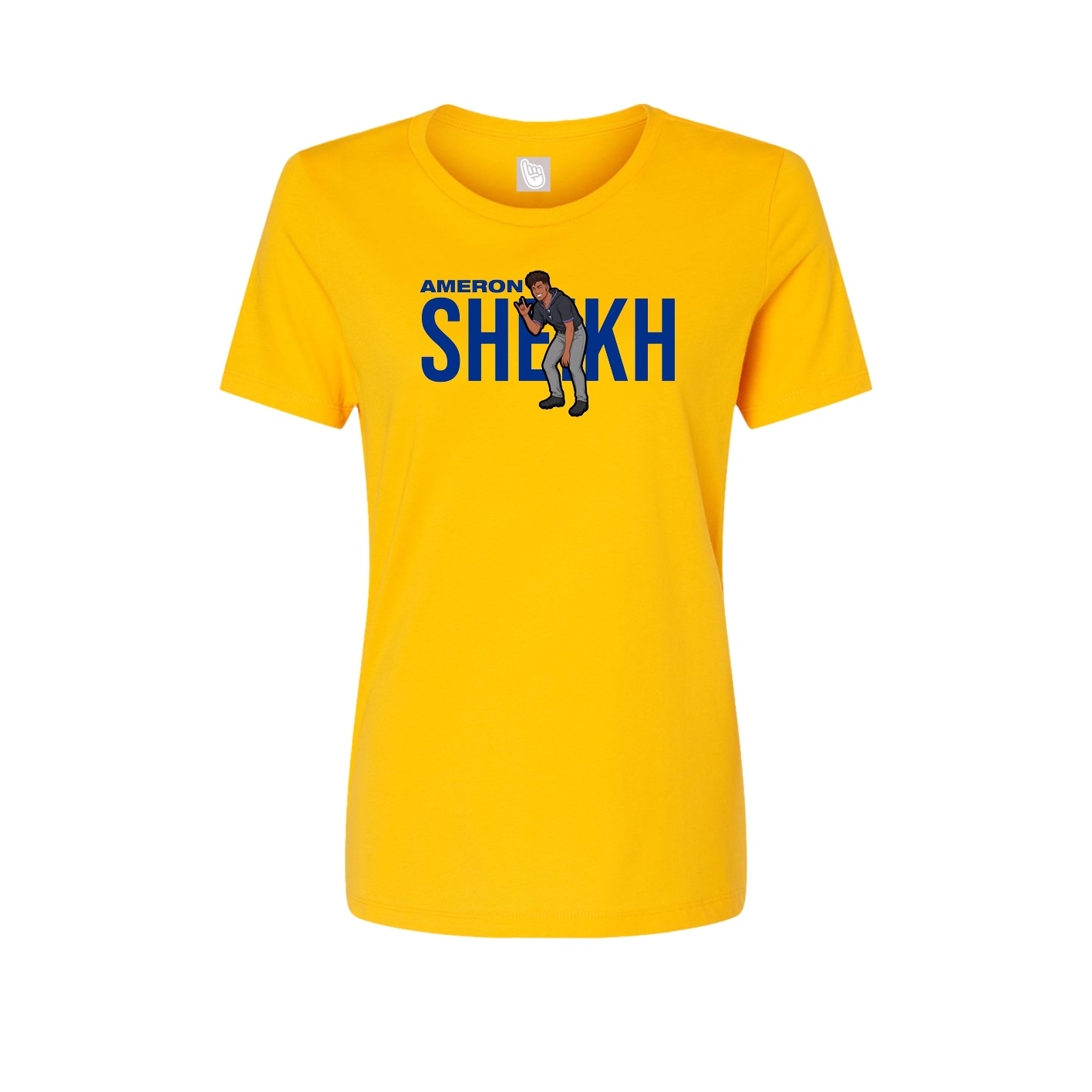 Fitted Women's Tee — Player Name in Gold