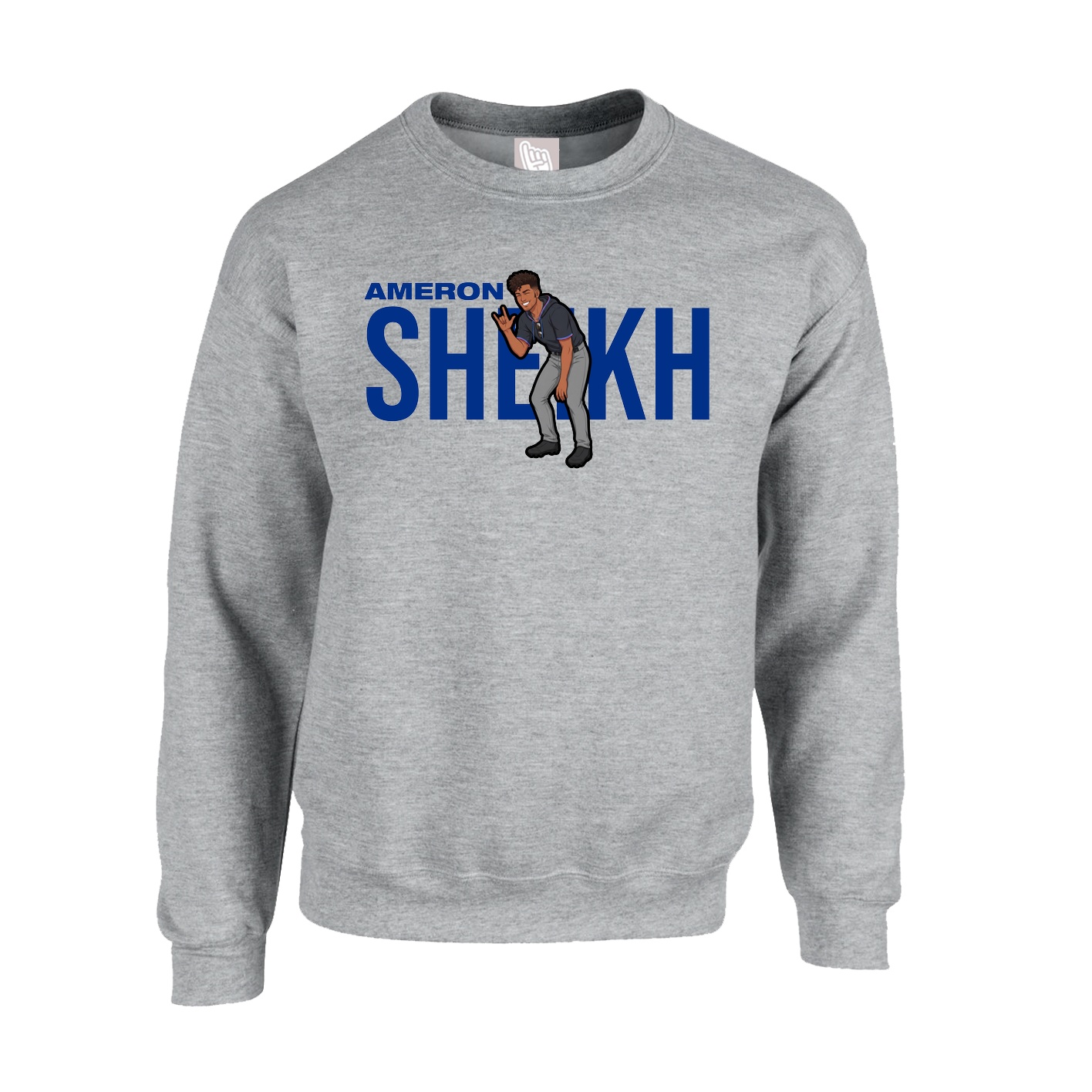 Fleece Crew — Player Name in Grey