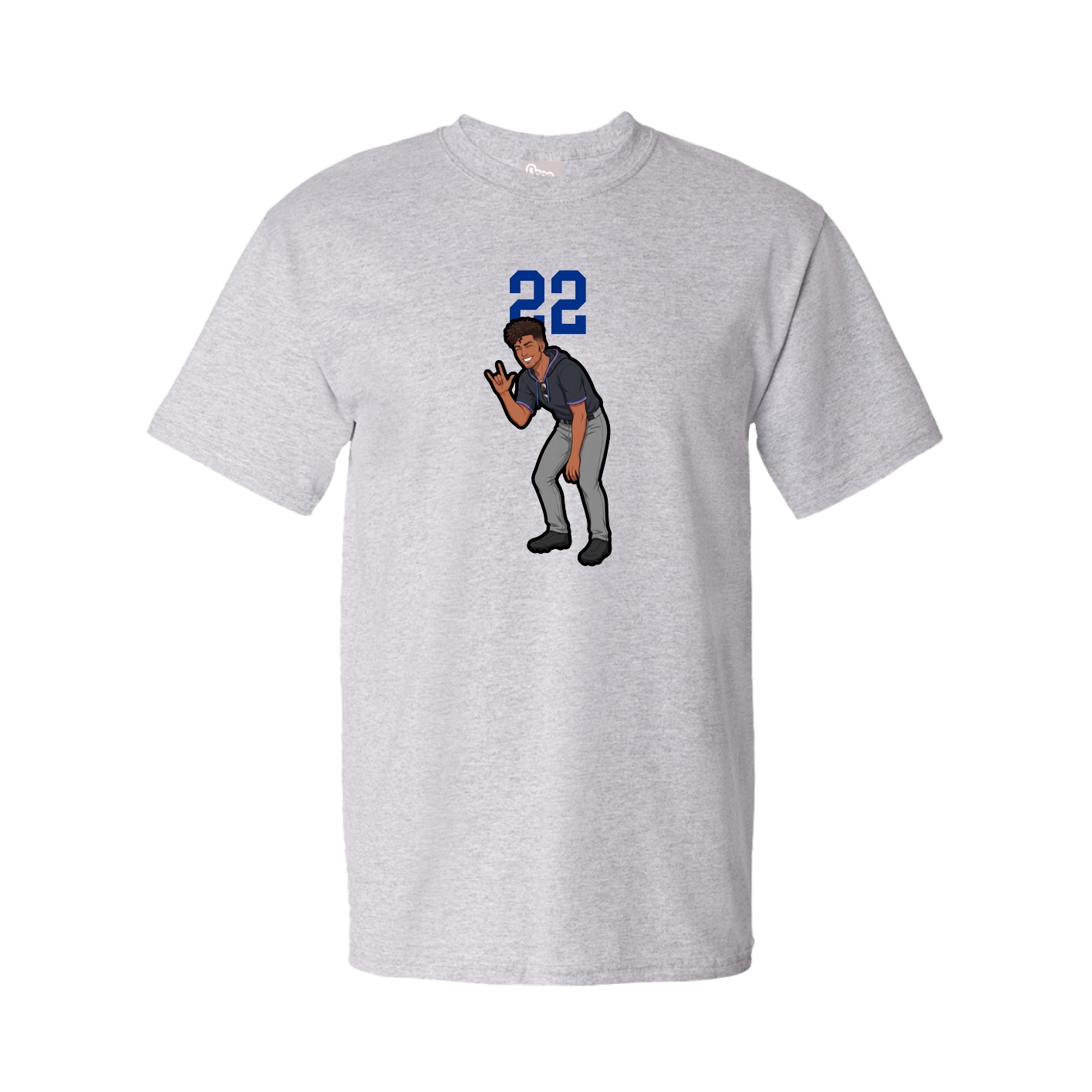 Tee — Number Top in Grey