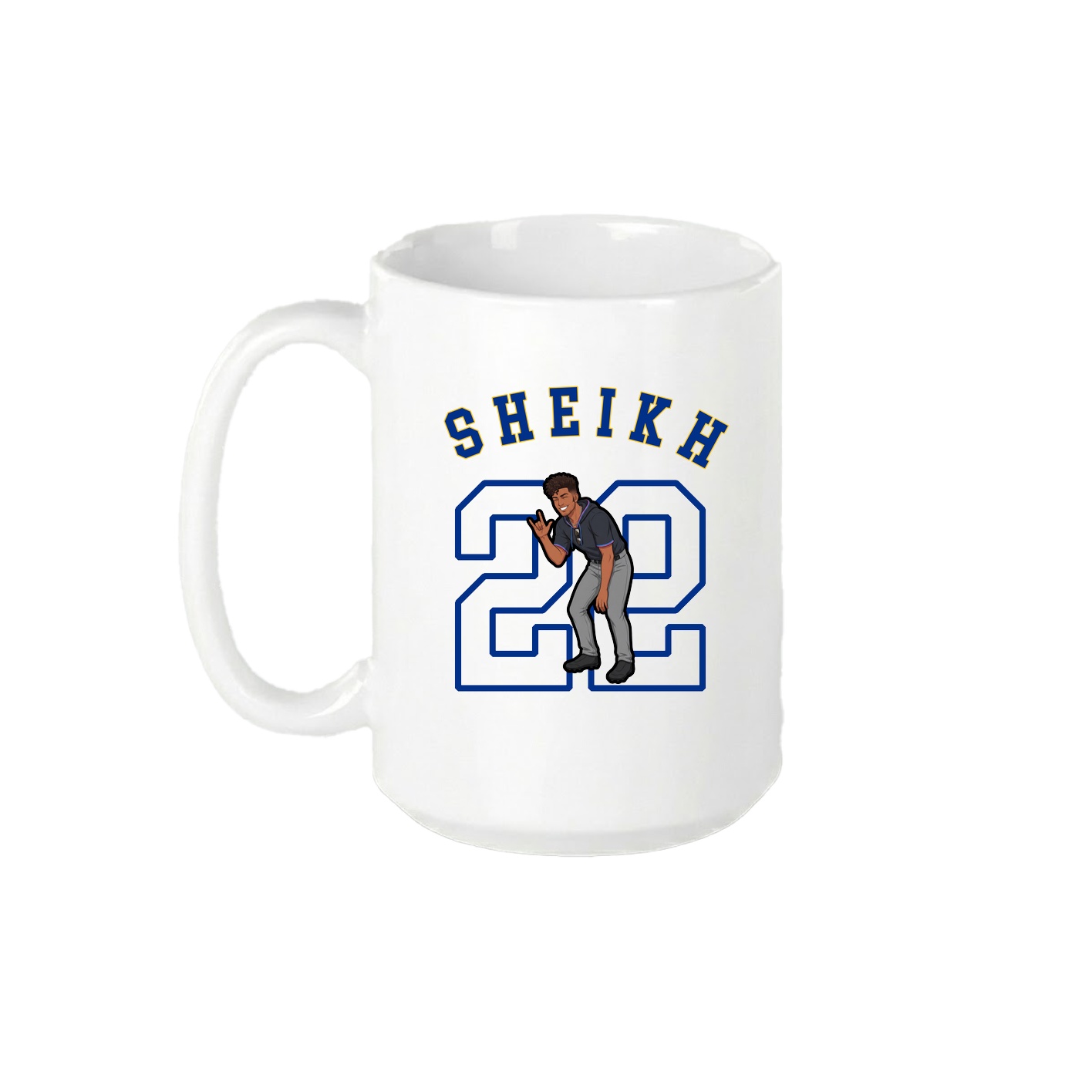 15oz Coffee Mug — Shirsey Arch in White