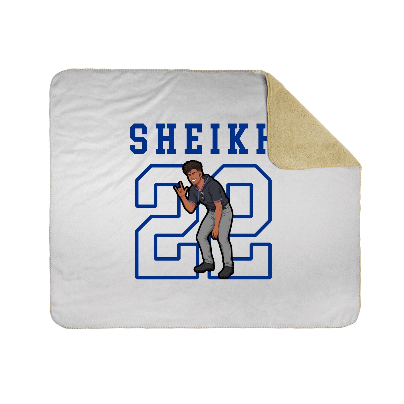 Throw Blanket — Shirsey in White