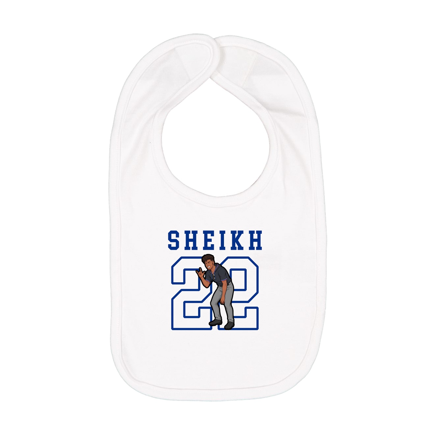 Infant Bib — Shirsey in White