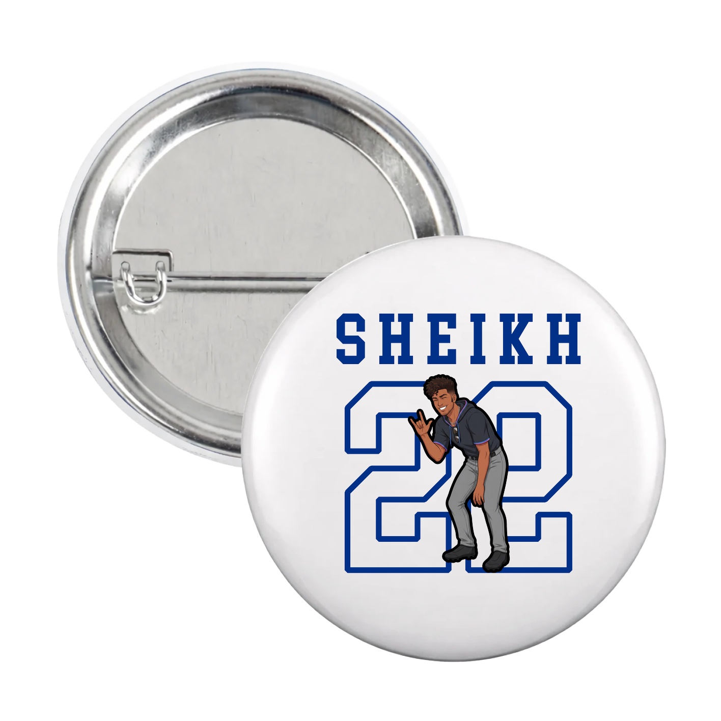 Game Day Button — Shirsey in White