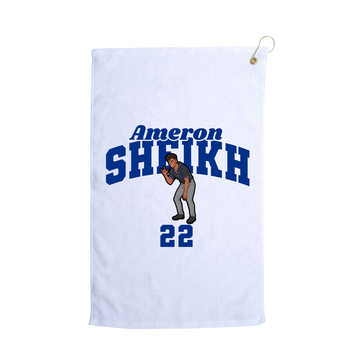 Golf Towel — Signature Arch in White