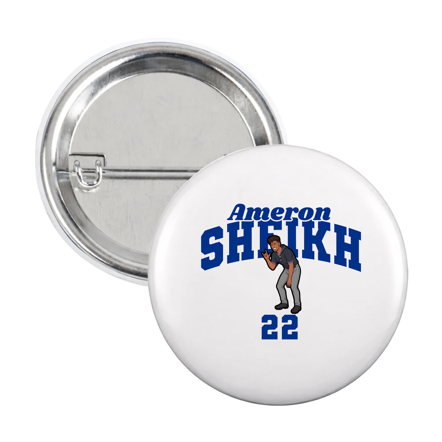Game Day Button — Signature Arch in White