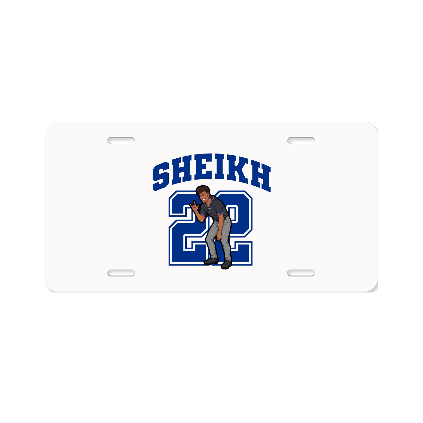 License Plate — Number in Classic