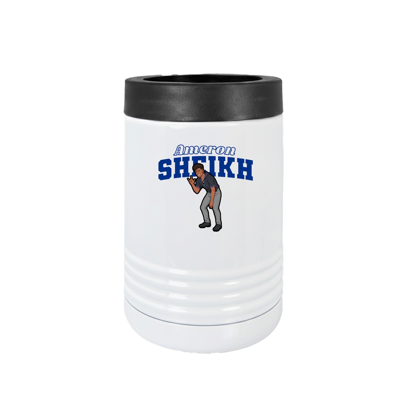 Beverage Holder — Name Arch in White