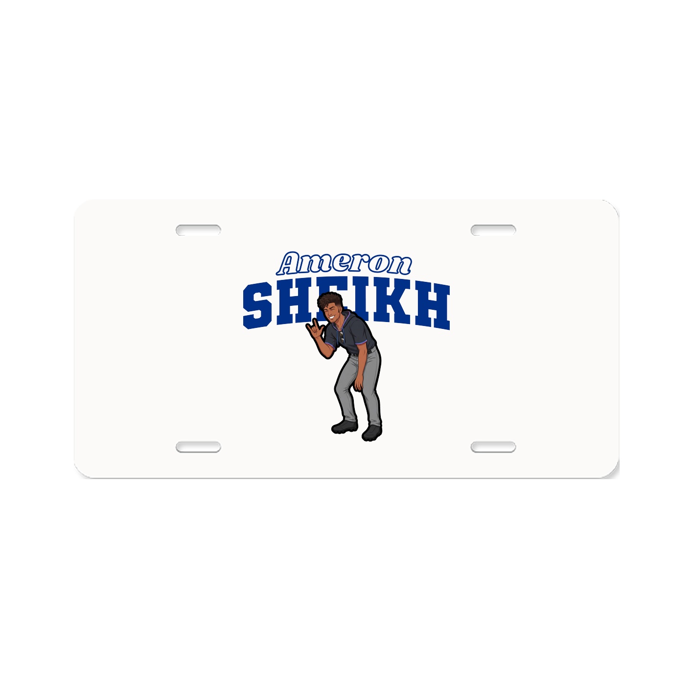 License Plate — Name Arch in Classic