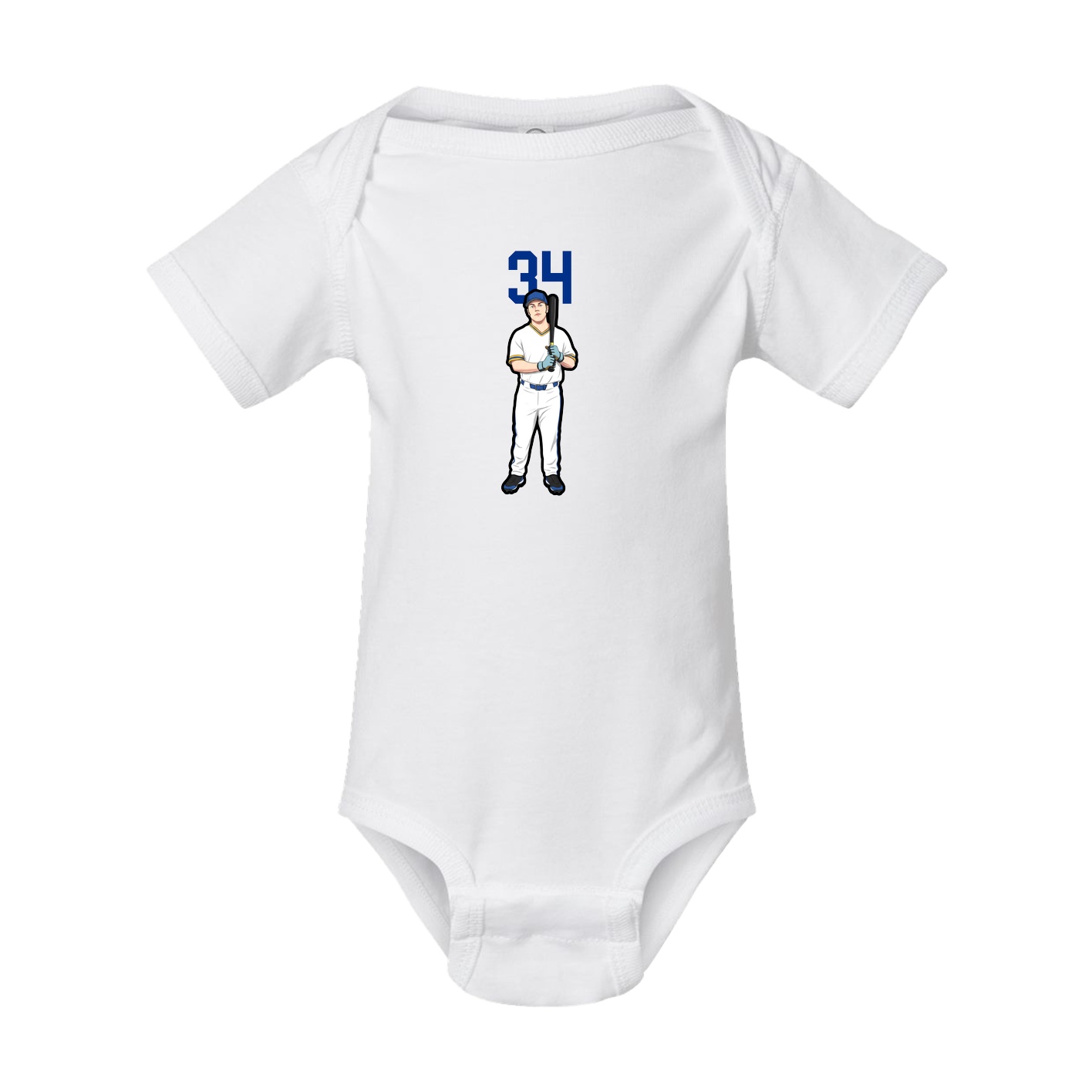 Baby Onesie — Number Top in White