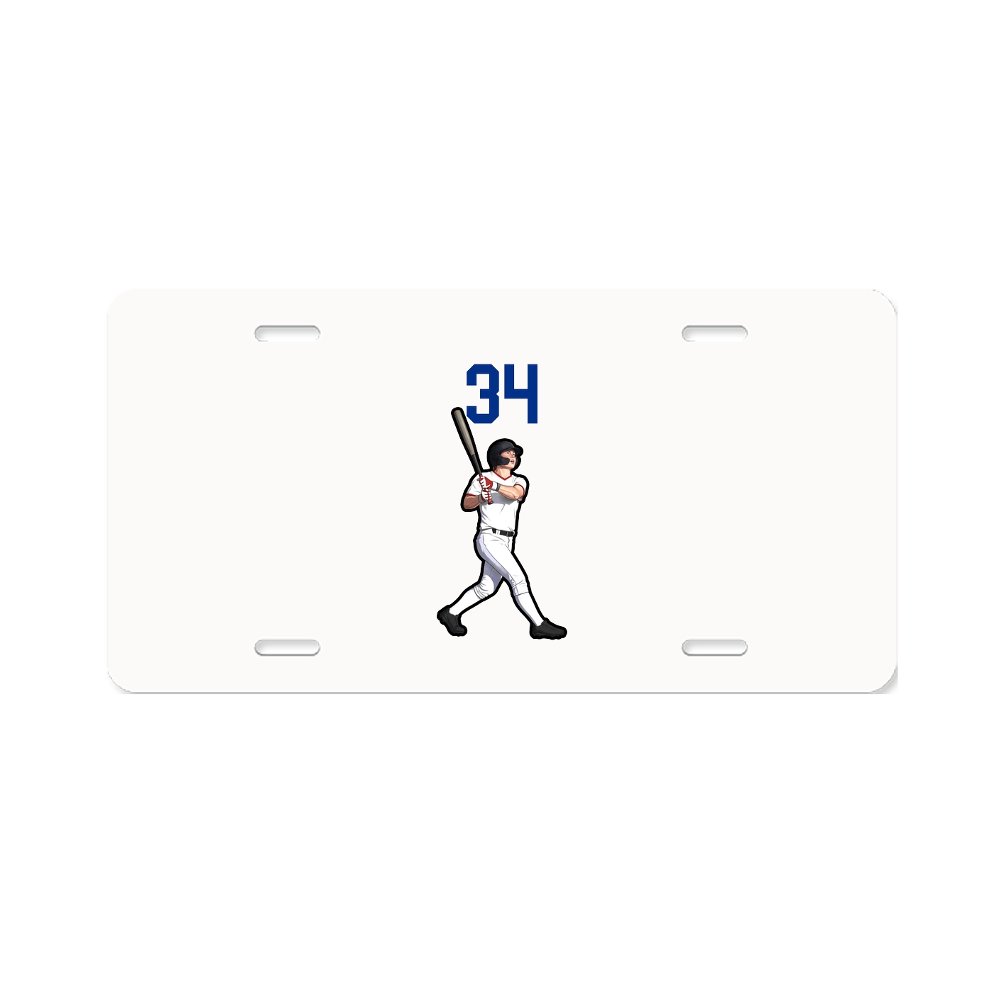 License Plate — Number Top in Classic