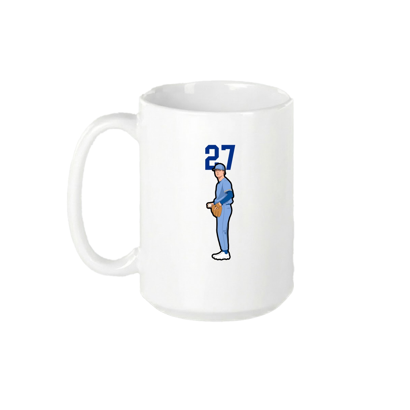 15oz Coffee Mug — Number Top in White