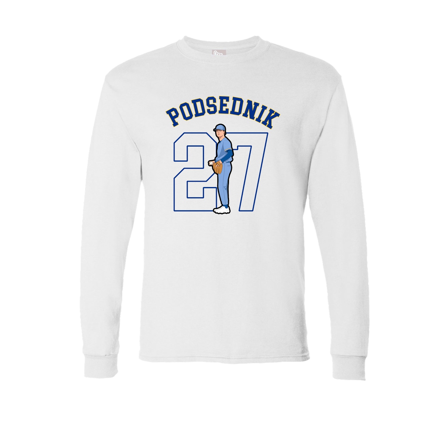Long Sleeve Tee — Shirsey Arch in White