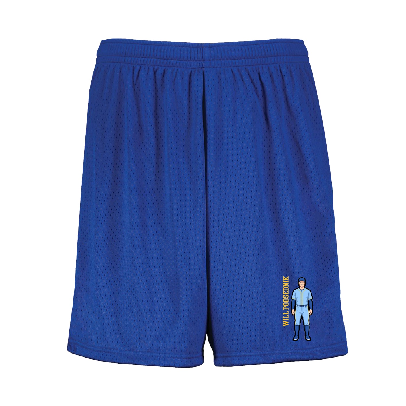 Shorts — Name Vertical in Royal