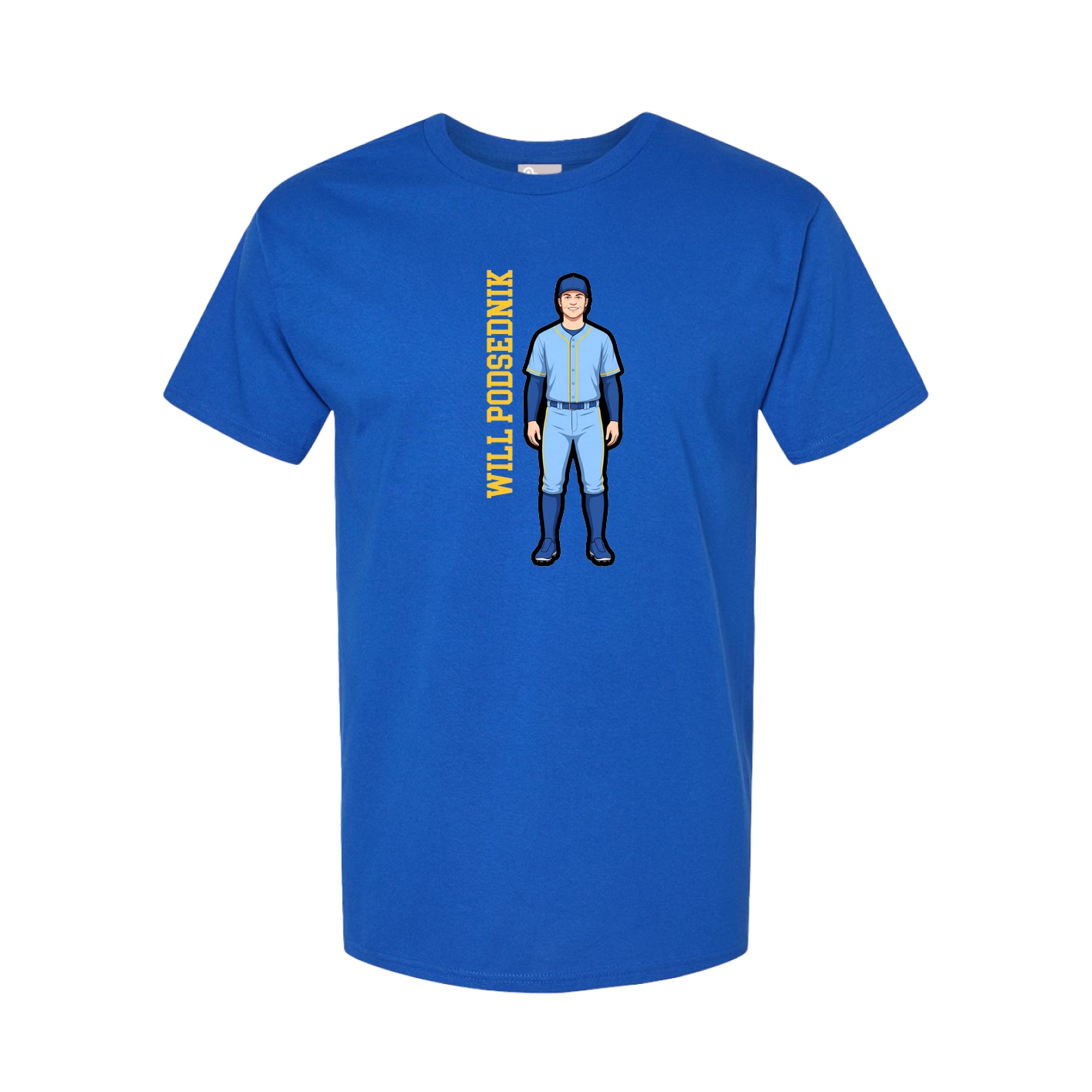 Tee — Name Vertical in Royal